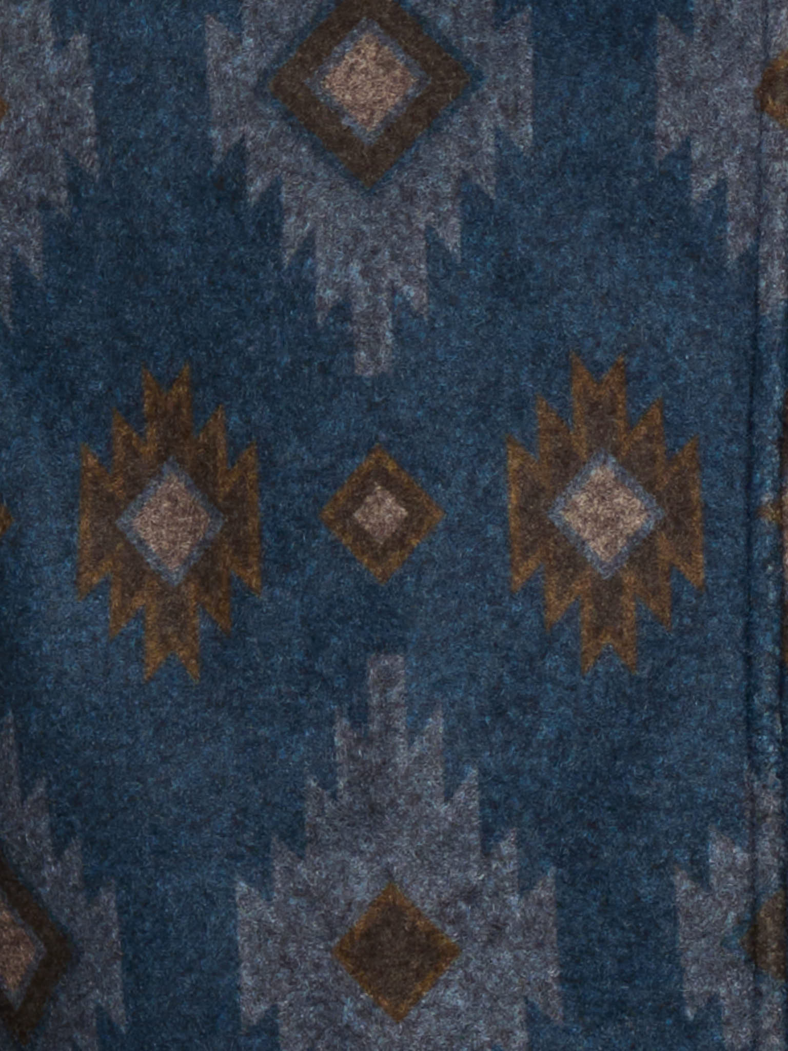 PIETRA SALATA Napoli Blue Navajo Pattern Safari Jacket Overshirt NEW
