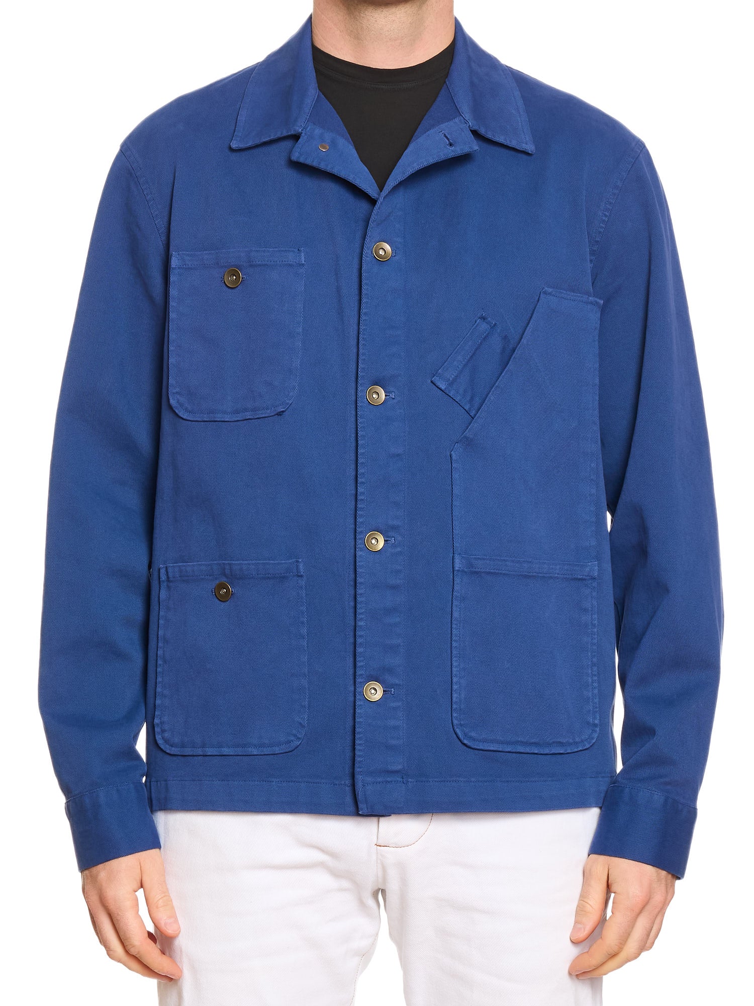 PIETRA SALATA Napoli Blue Multi Pocket Work Jacket  Chore-Coat