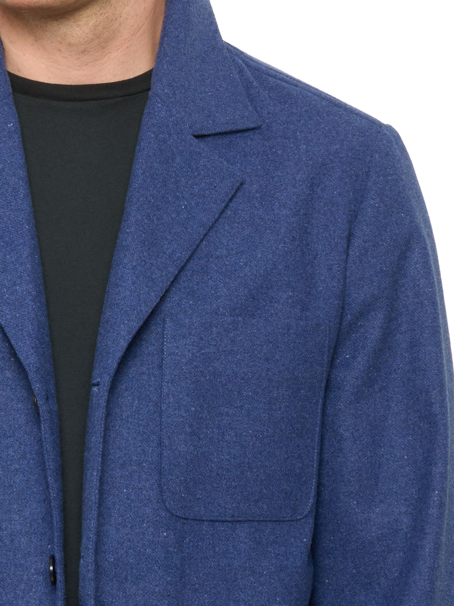 PIETRA SALATA Napoli Blue Wool Blend Blazer Jacket NEW