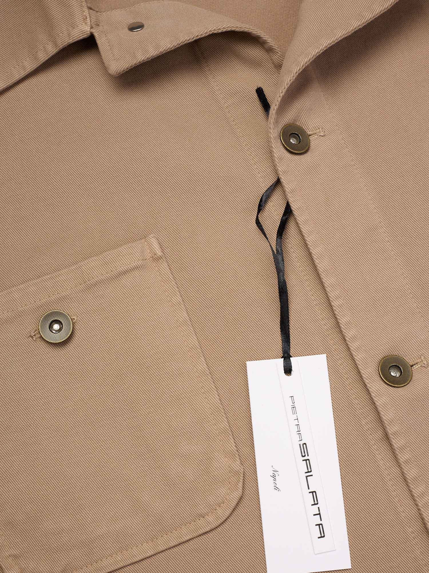 PIETRA SALATA Napoli Brown Multi Pocket Work Jacket  Chore-Coat