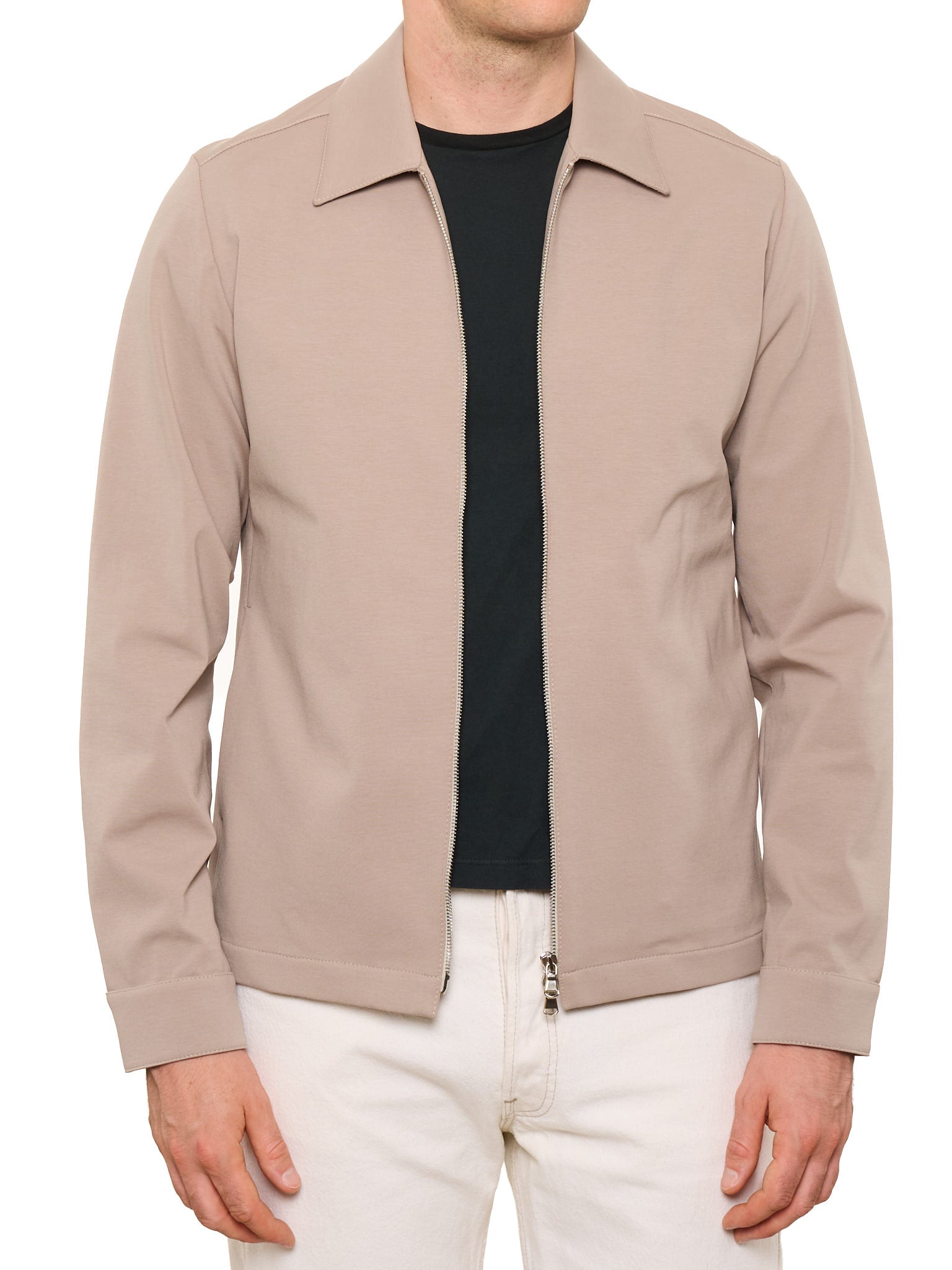 PIETRA SALATA Napoli Brown Viscose-Cotton-Polyamide Light Jacket