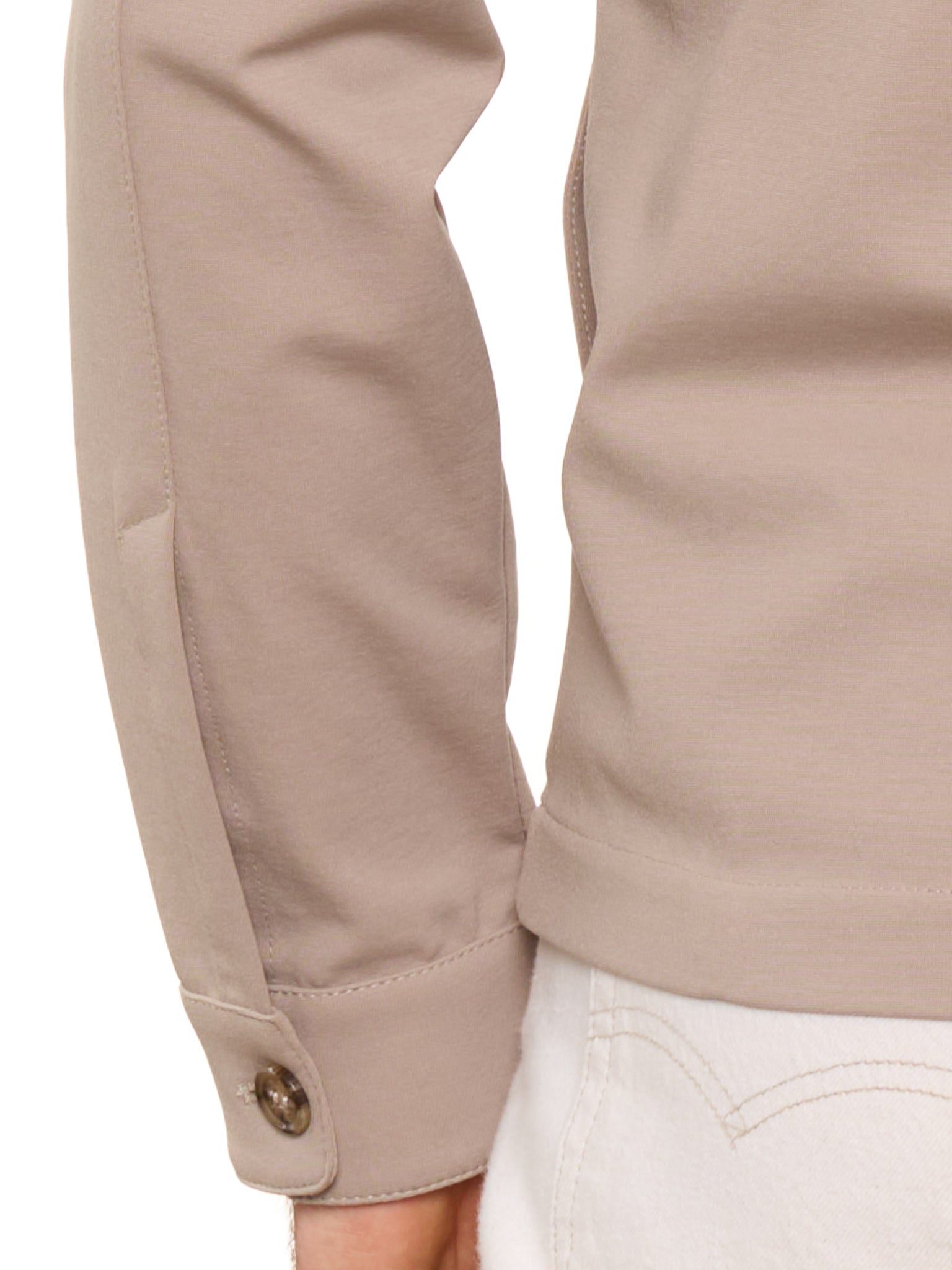 PIETRA SALATA Napoli Brown Viscose-Cotton-Polyamide Light Jacket