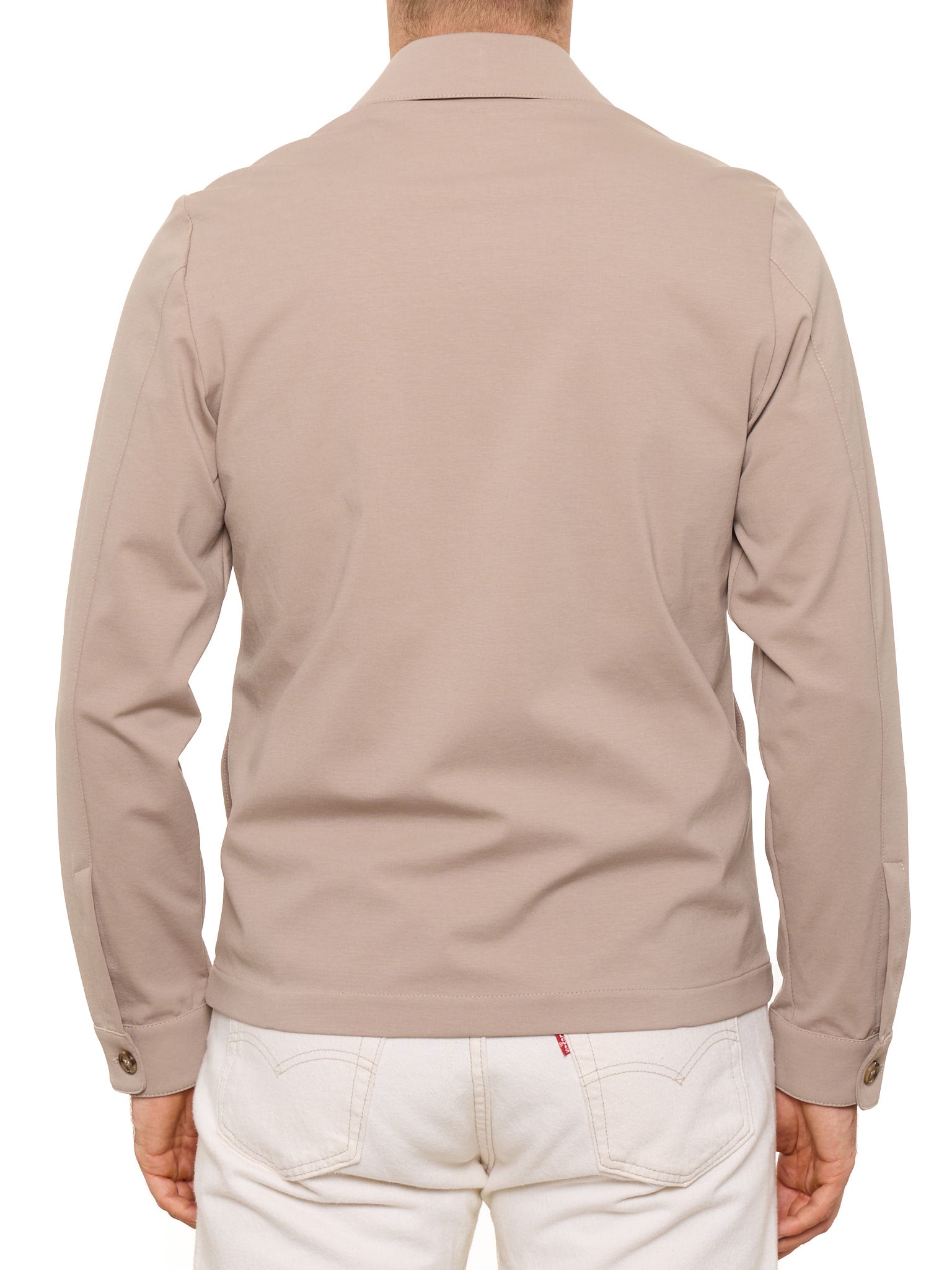PIETRA SALATA Napoli Brown Viscose-Cotton-Polyamide Light Jacket