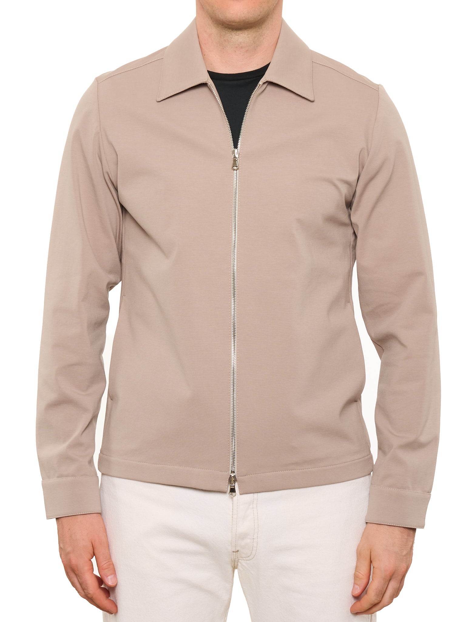 PIETRA SALATA Napoli Brown Viscose-Cotton-Polyamide Light Jacket