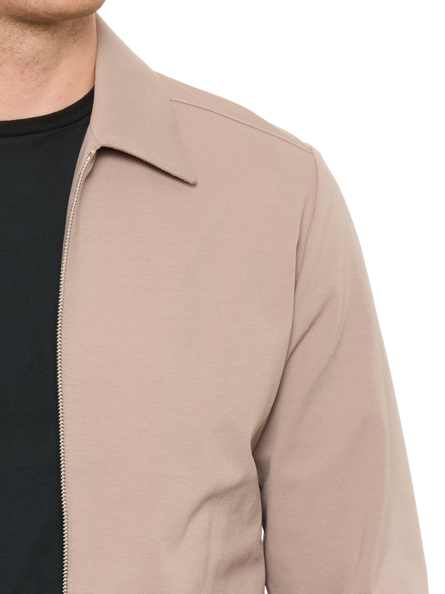 PIETRA SALATA Napoli Brown Viscose-Cotton-Polyamide Light Jacket