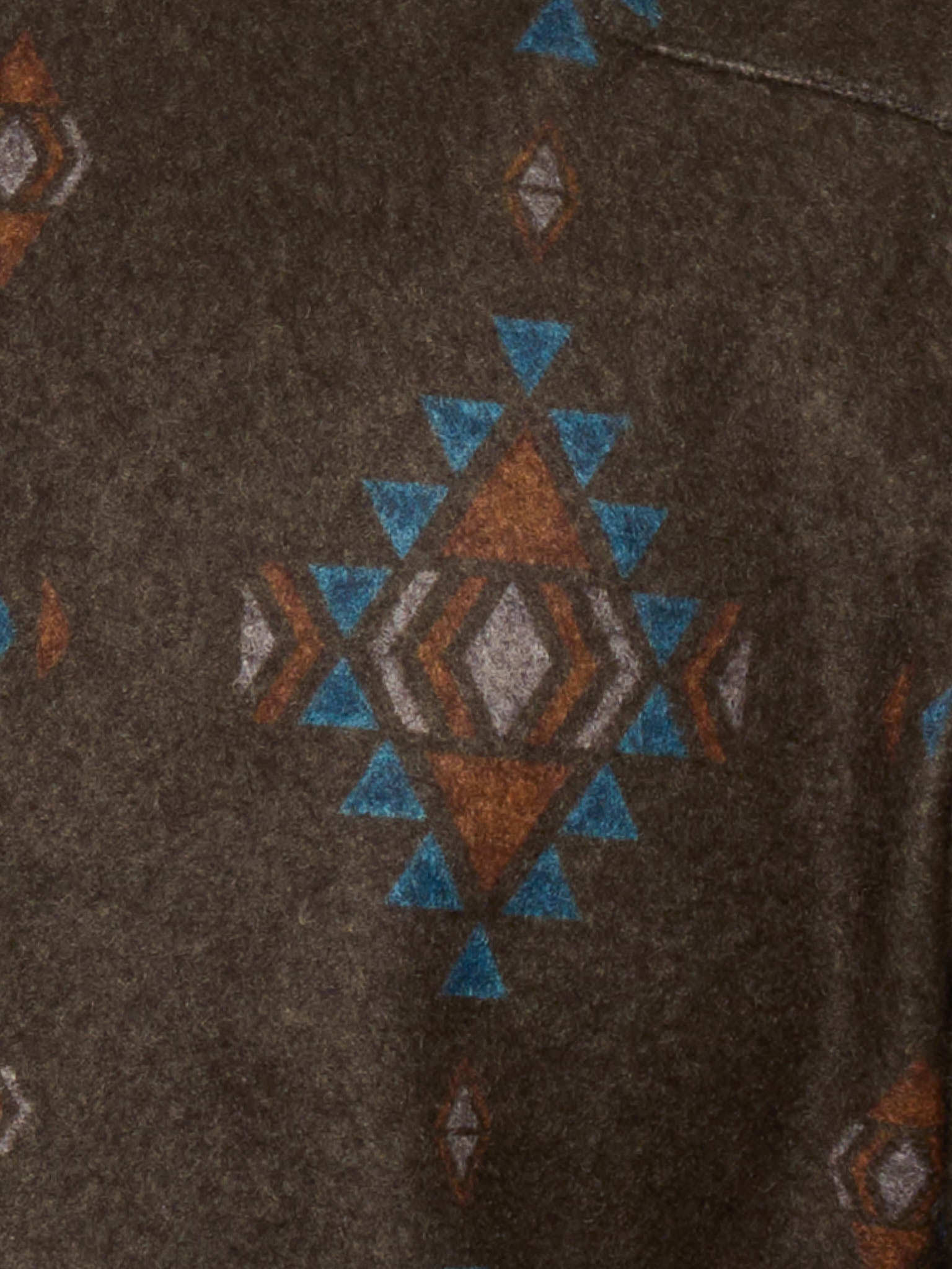 PIETRA SALATA Southwestern Navajo Geometric Safari Jacket Overshirt NEW
