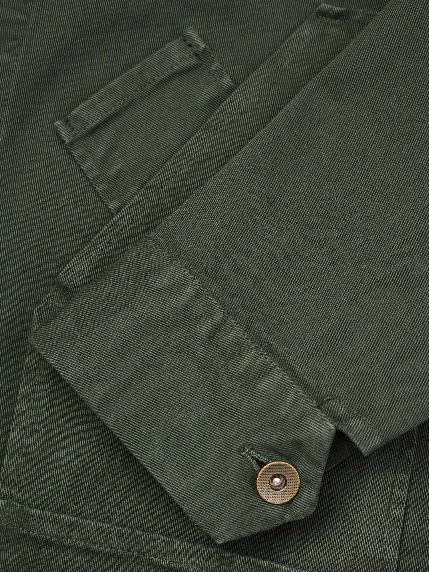 PIETRA SALATA Napoli Army Green Multi Pocket Work Jacket  Chore-Coat