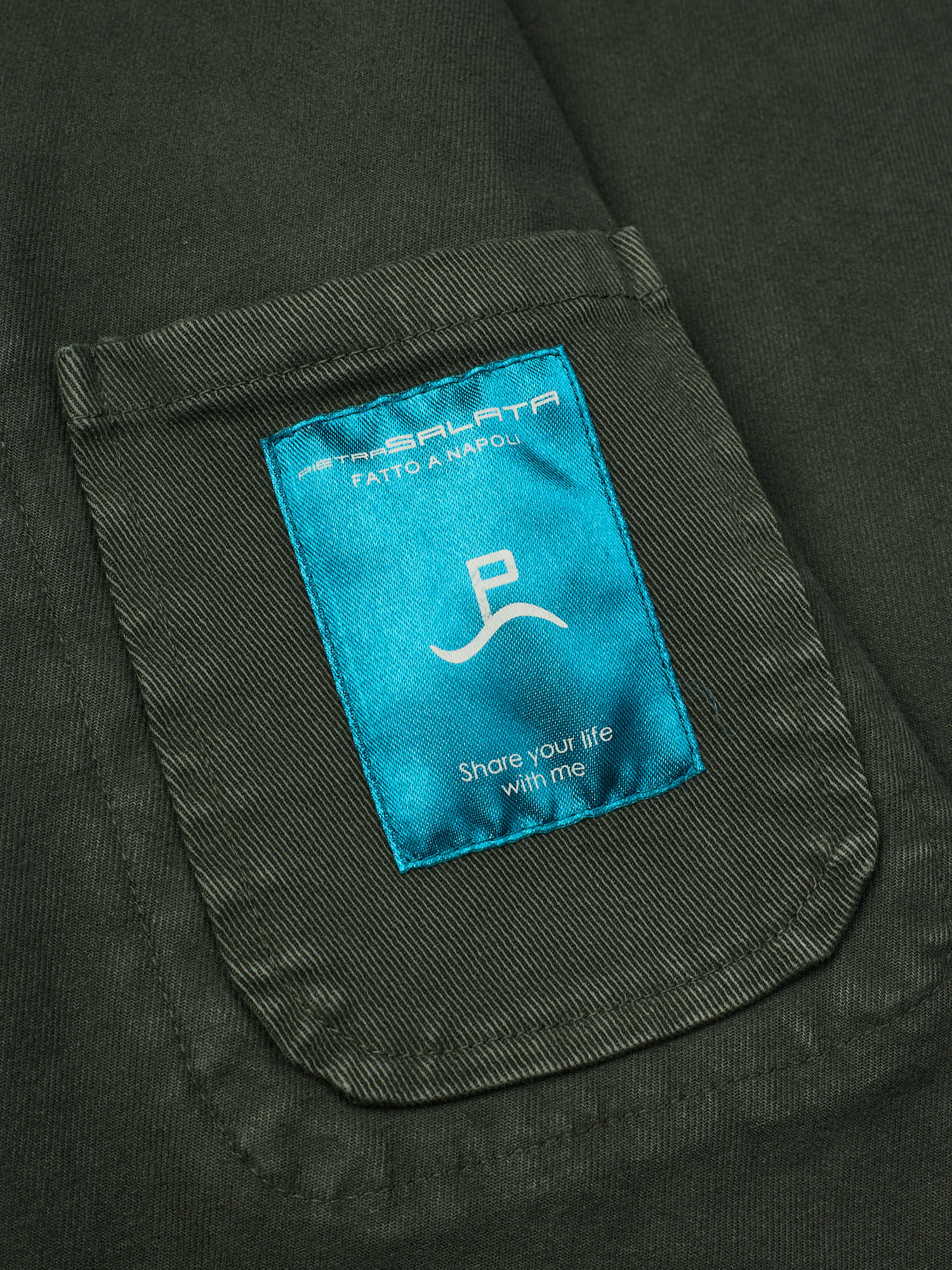 PIETRA SALATA Napoli Army Green Multi Pocket Work Jacket  Chore-Coat