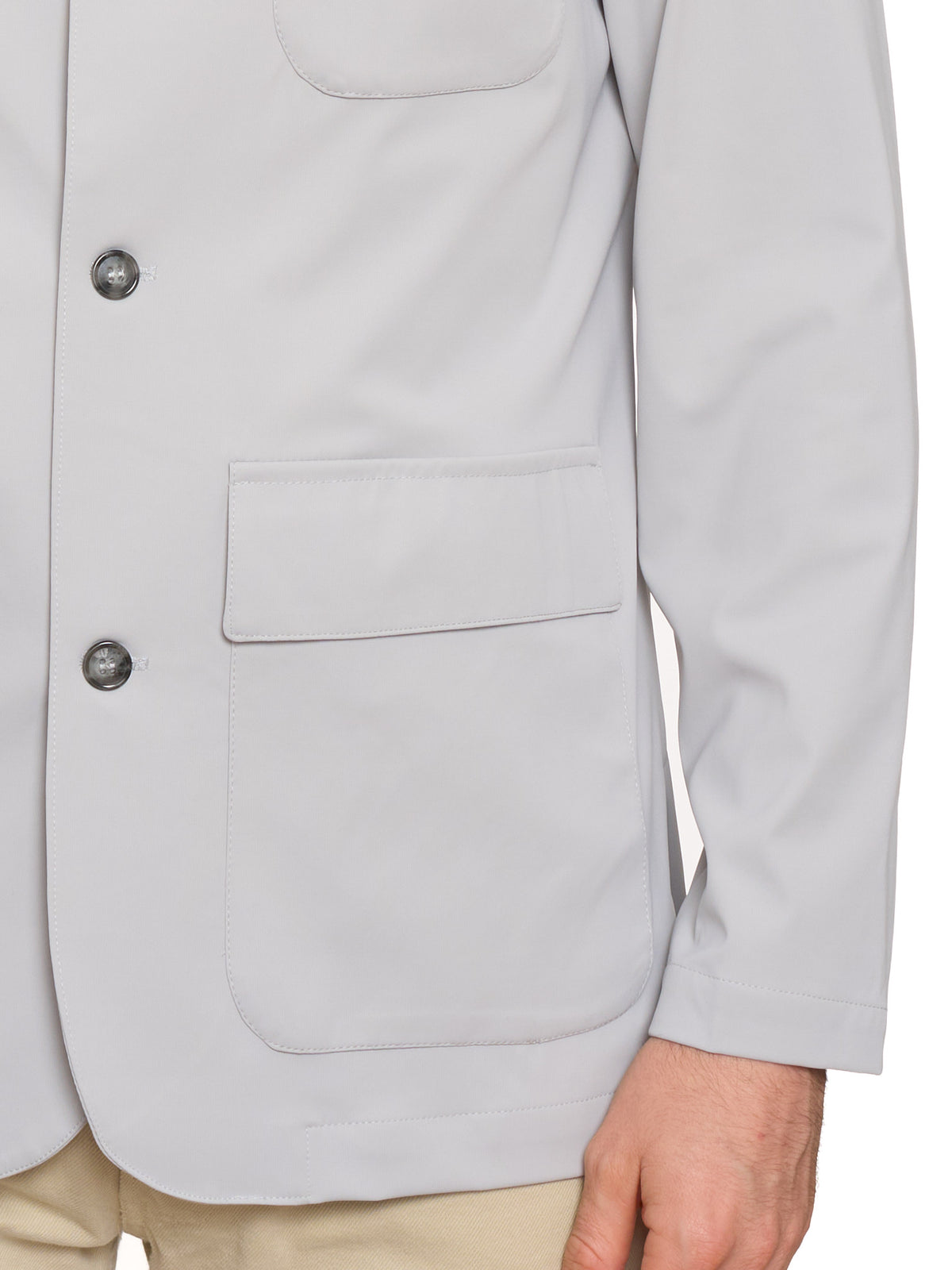 PIETRA SALATA Napoli Gray Lightweight Jacket Stretch NEW