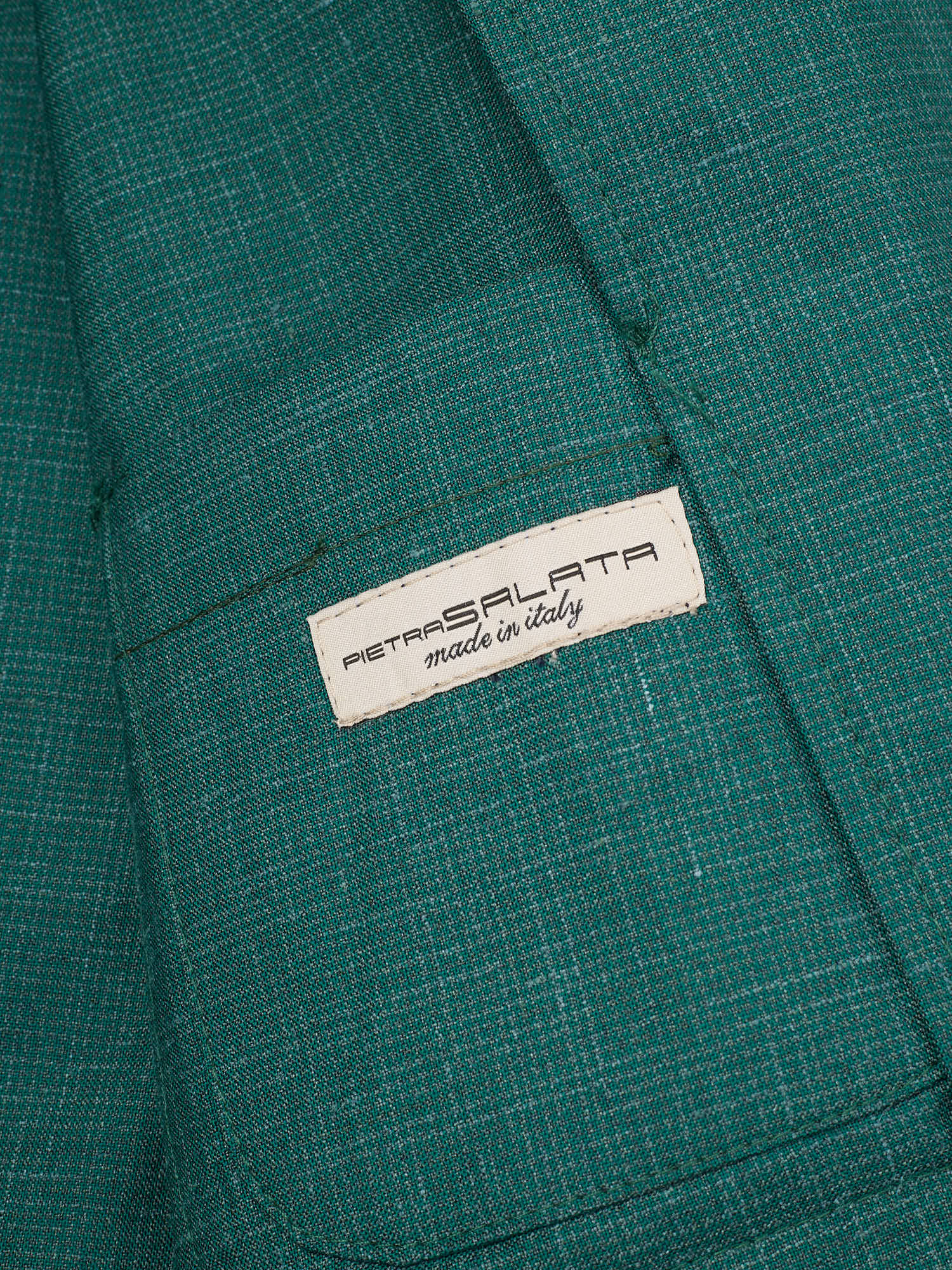 PIETRA SALATA Napoli Green Drago Wool-Silk-Linen Ultralight Jacket
