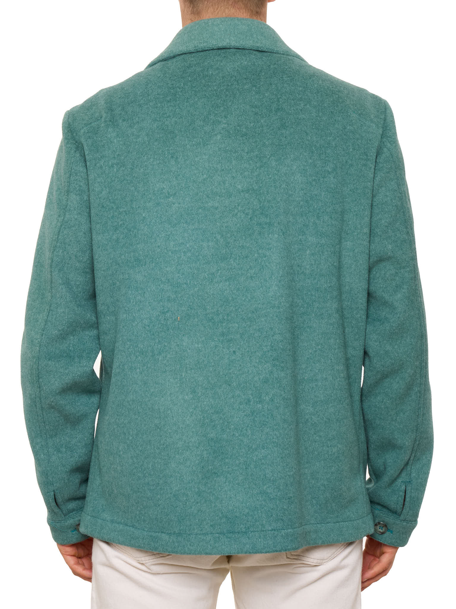 PIETRA SALATA Napoli Teal Safari Jacket Overshirt NEW