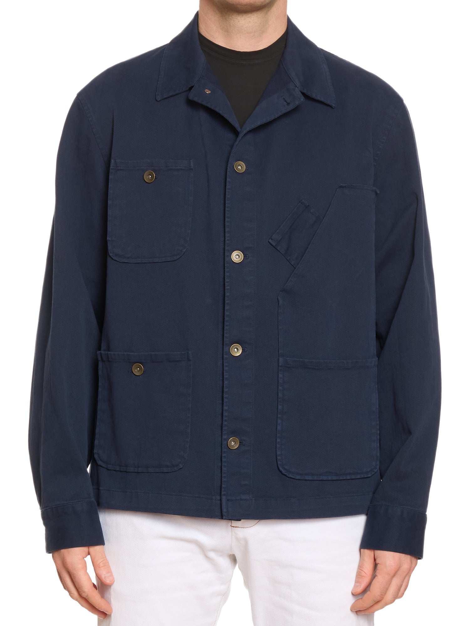 PIETRA SALATA Napoli Blue Multi Pocket Work Jacket Chore-Coat