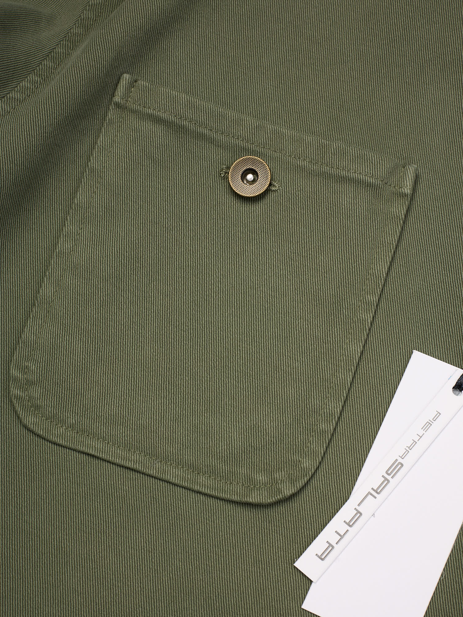 PIETRA SALATA Napoli Sage Green Multi Pocket Work Jacket  Chore-Coat