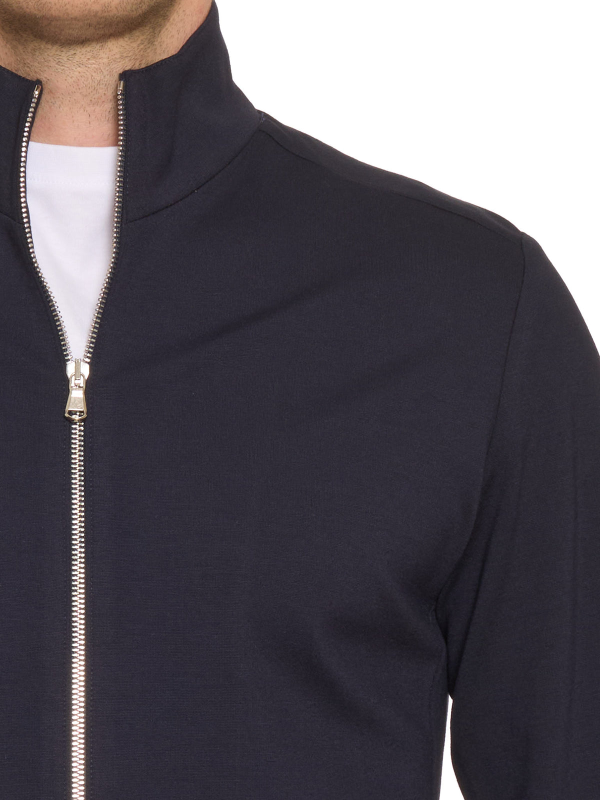 PIETRA SALATA Napoli "Greg" Blue Cotton Jersey Stretch Overjacket NEW