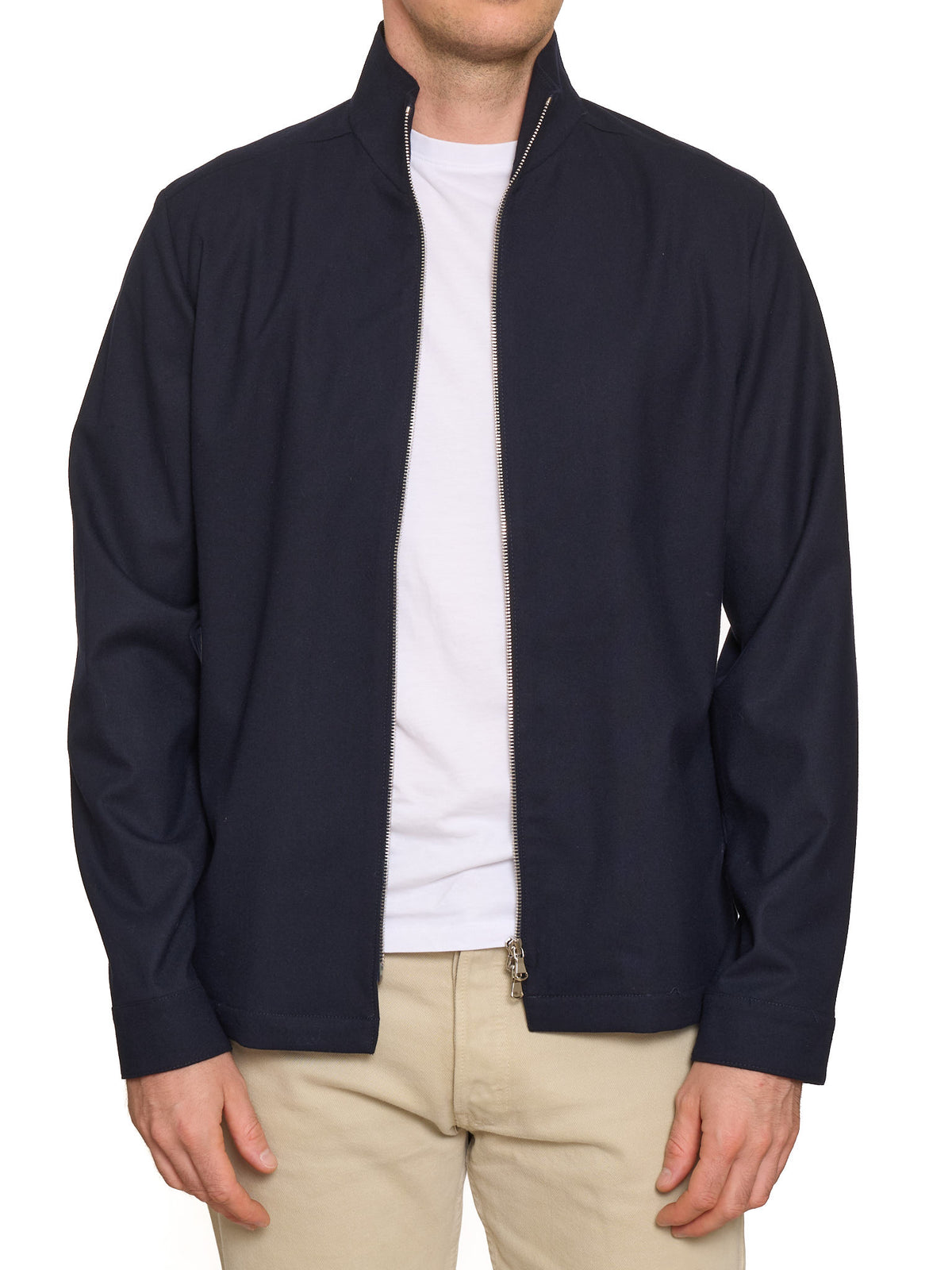 PIETRA SALATA Napoli "Greg" Blue Wool Stretch Overjacket NEW