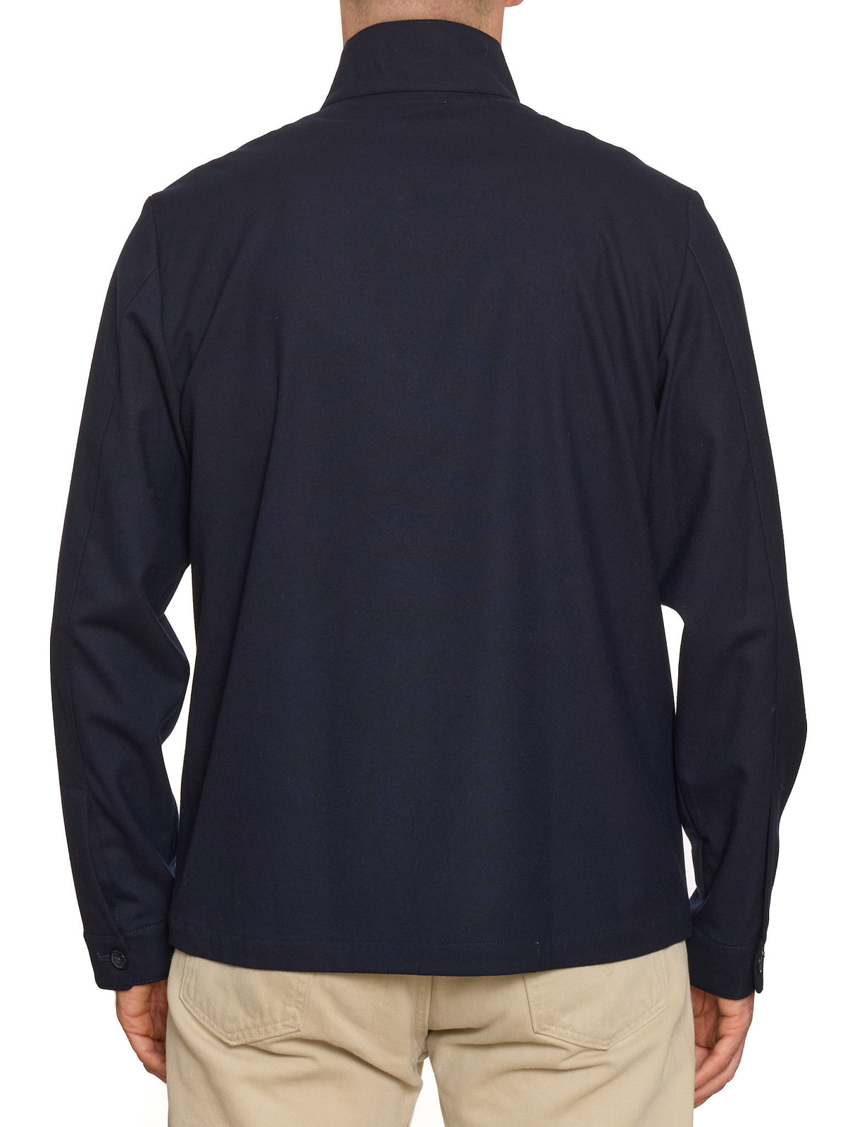 PIETRA SALATA Napoli "Greg" Blue Wool Stretch Overjacket NEW