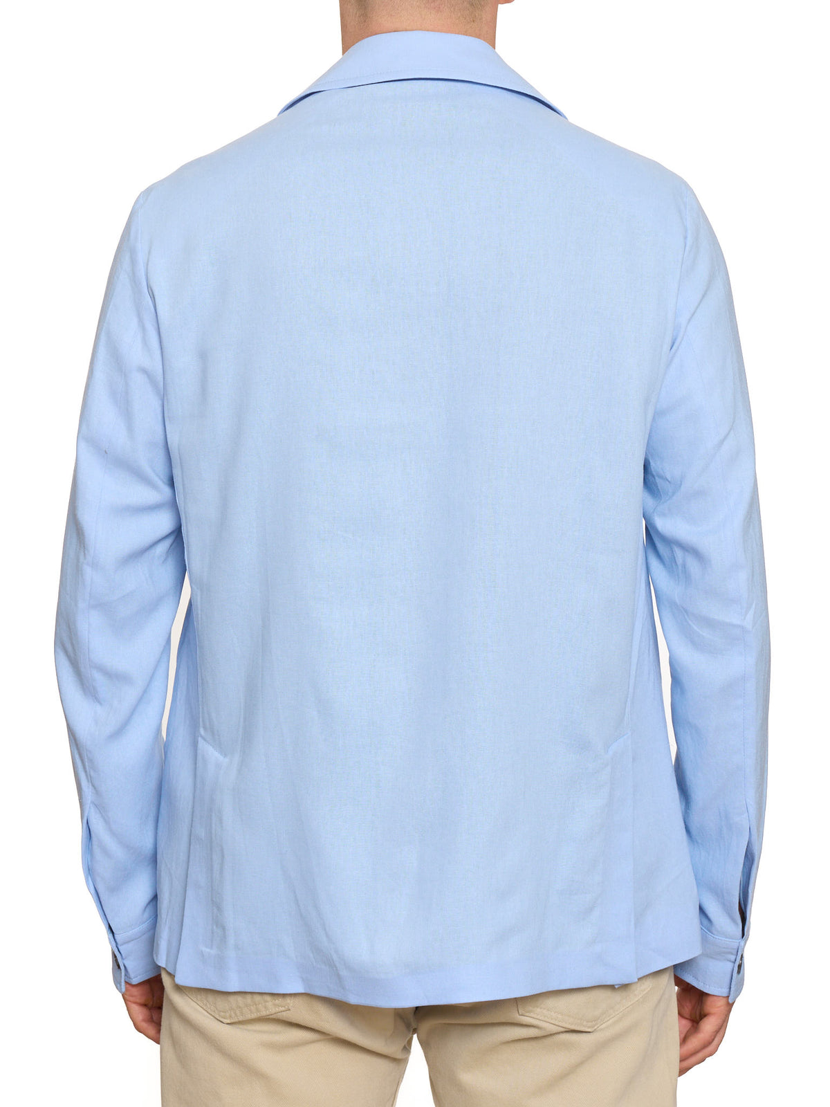 PIETRA SALATA Napoli "Miseno" Blue Wool Lightweight Jacket NEW