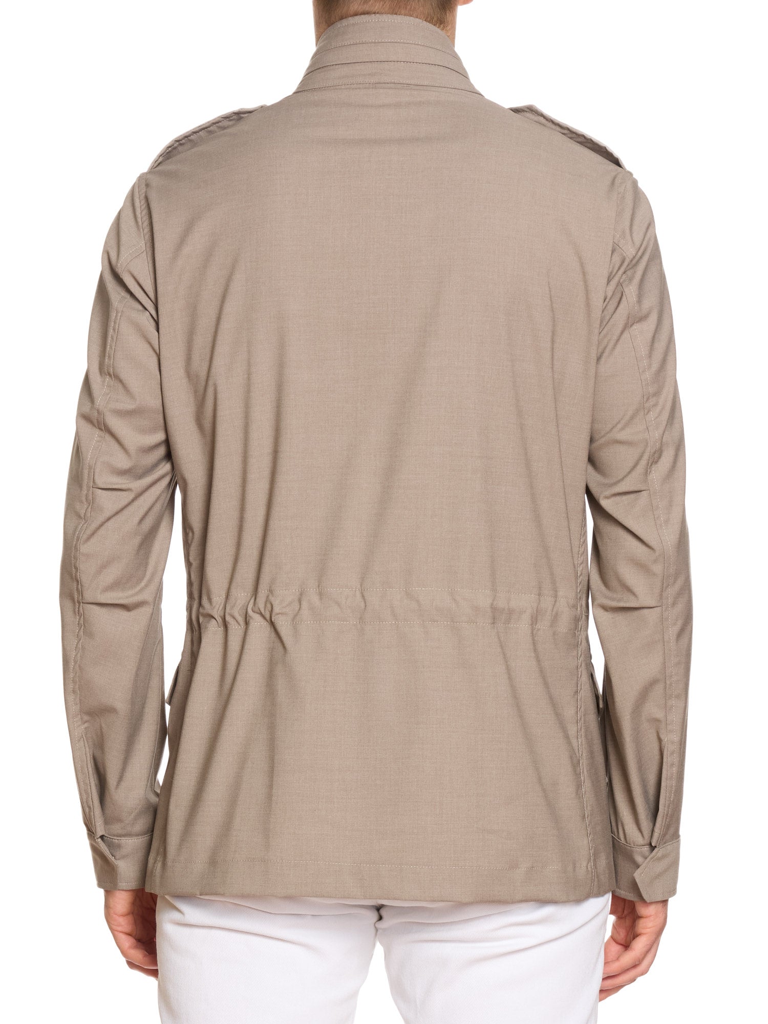 PIETRA SALATA Napoli "Sahara" Beige Safari Jacket Field Coat