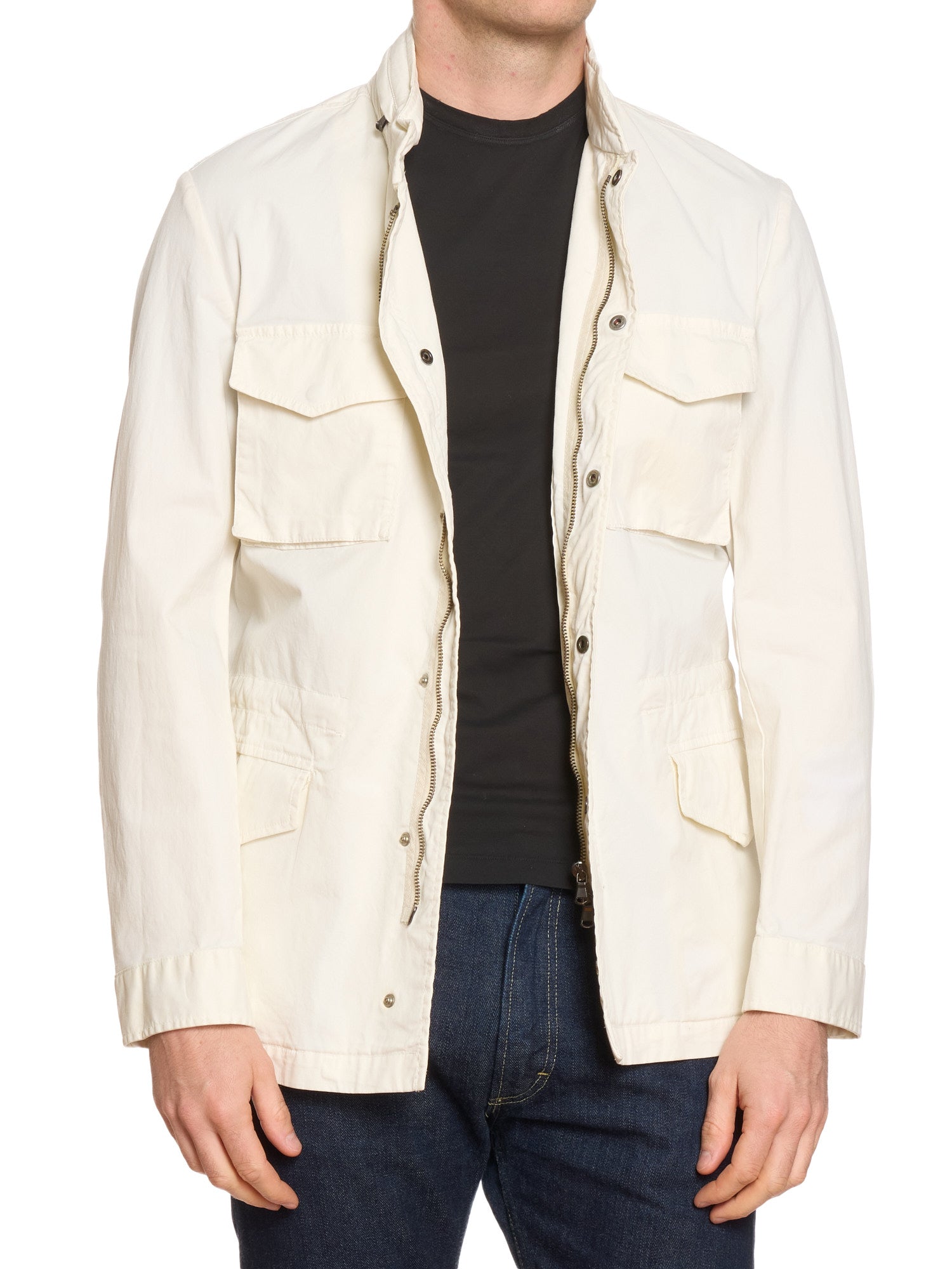 PIETRA SALATA Napoli "Sahara" Cream Safari Jacket Field Coat