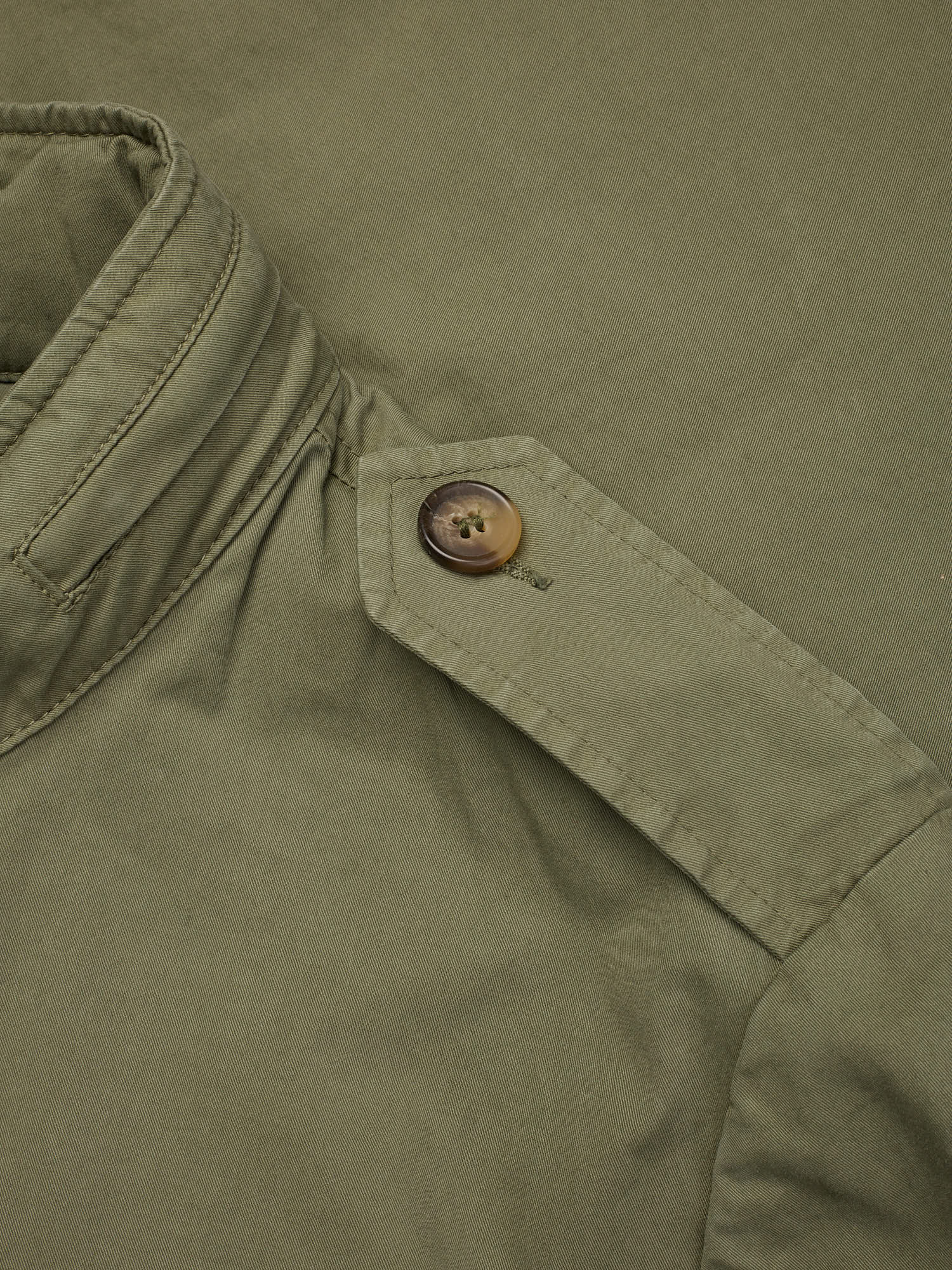 PIETRA SALATA Napoli "Sahara" Green Washed Safari Jacket Field Coat