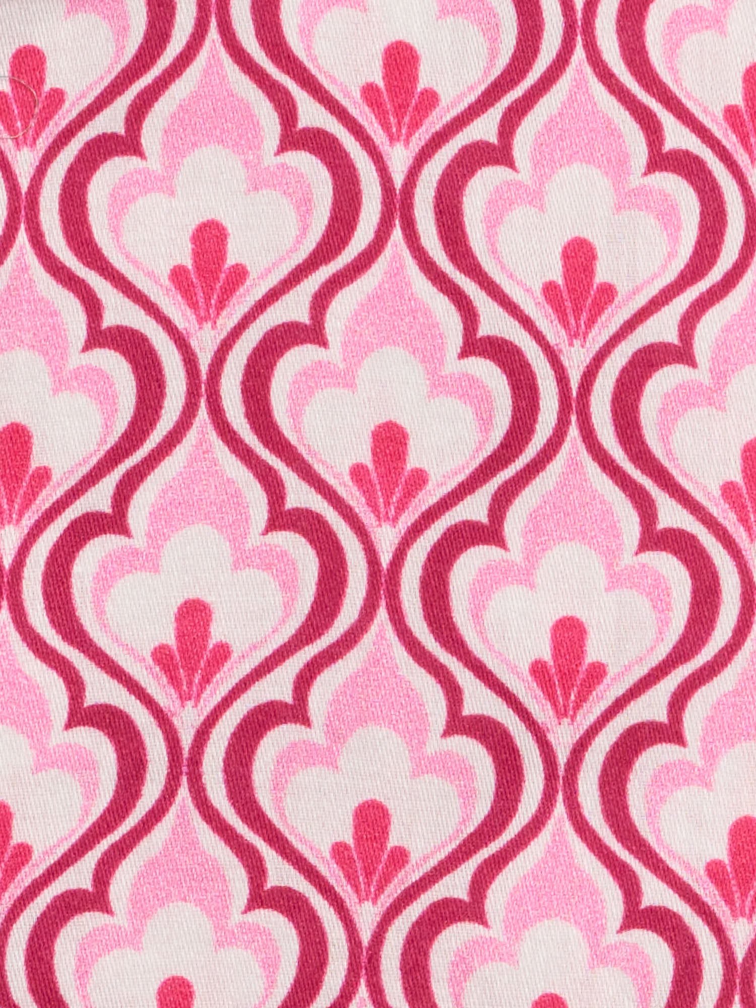 PIETRA SALATA Pink-White Pattern Cotton Spread Collar Shirt