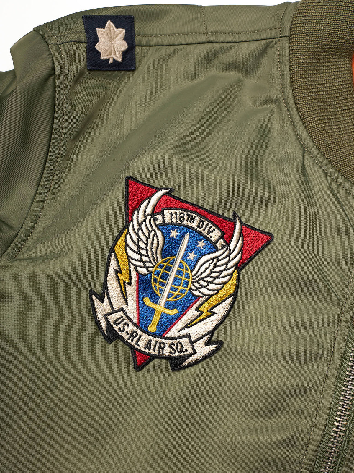 POLO RALPH LAUREN Military Green "Ma–1" Patch Flight Bomber Jacket