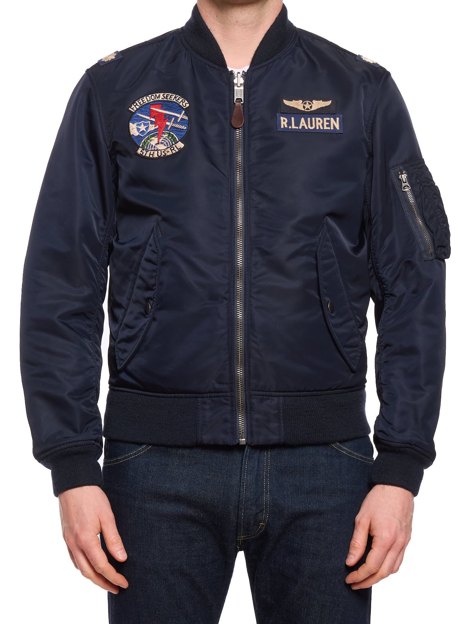 POLO RALPH LAUREN Reversible Twill Bomber Jacket Aviator