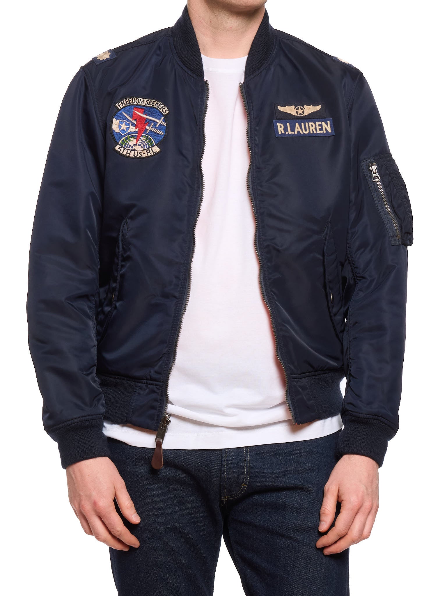 POLO RALPH LAUREN Reversible Twill Bomber Jacket Aviator