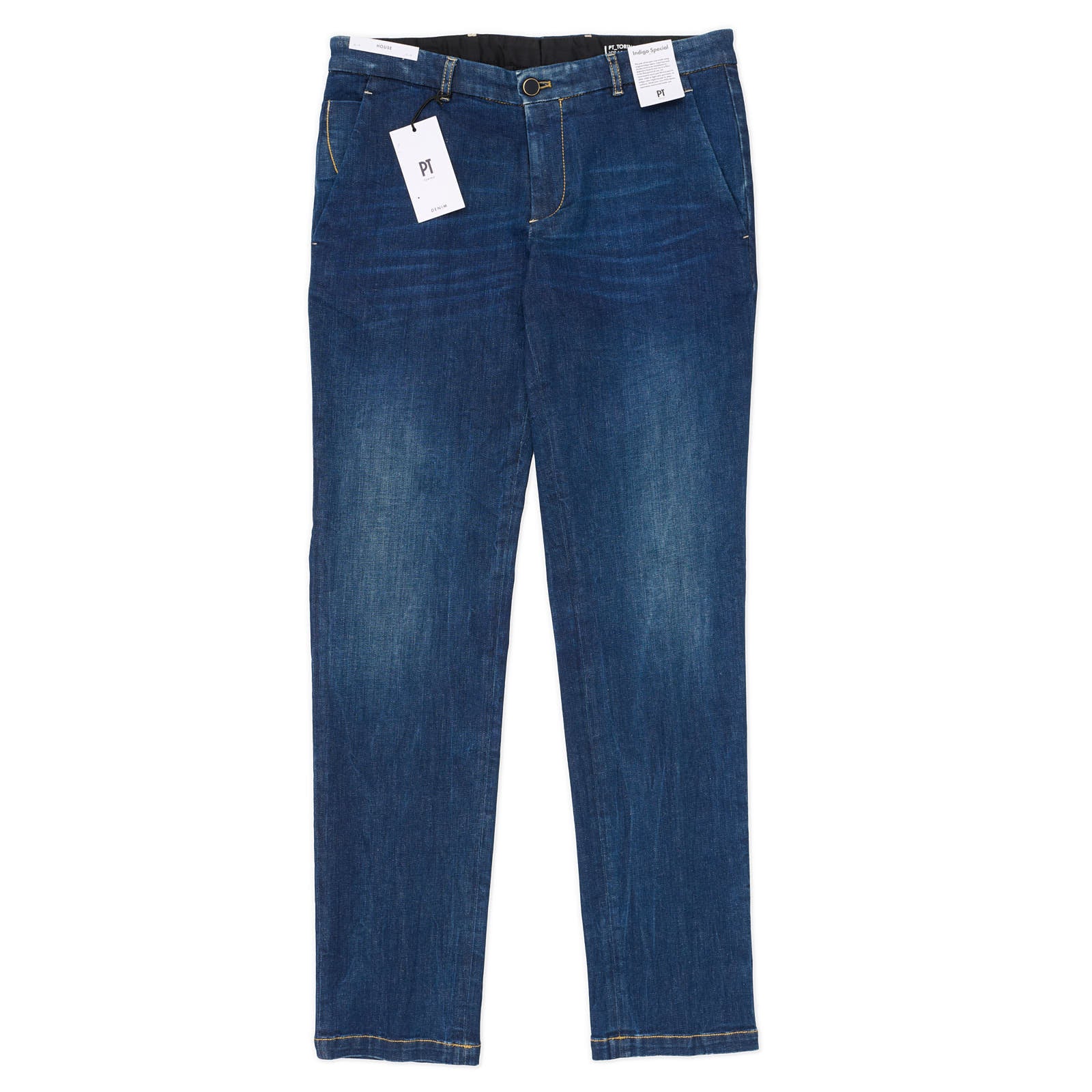 PT05 "House" Indigo Blue Cotton Stretch Slim Fit Denim Jeans NEW US 30
