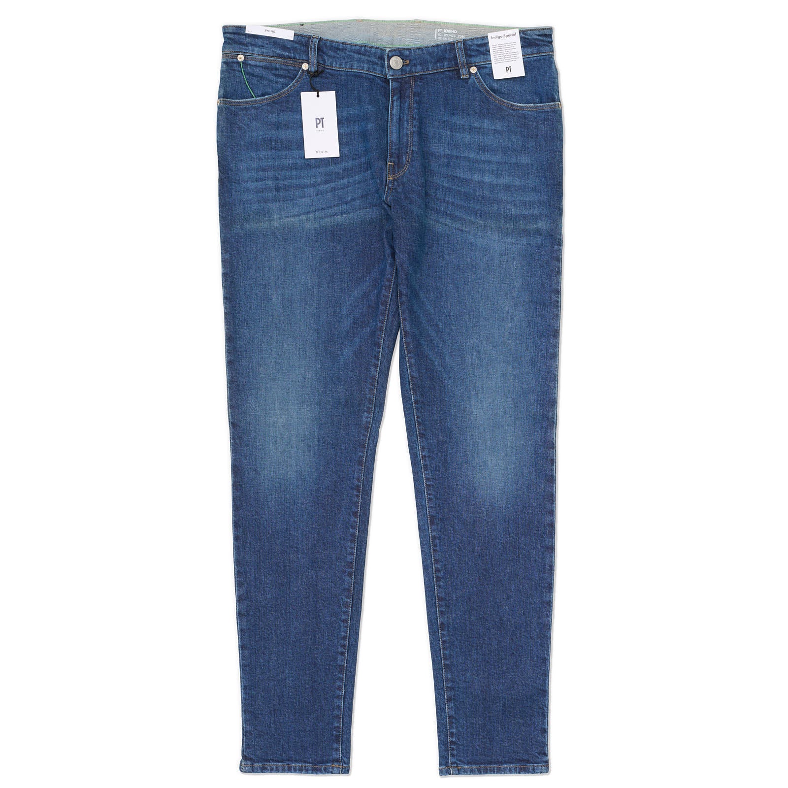 PT05 "Swing" Indigo Blue Denim Cotton Slim Fit Jeans NEW US 40