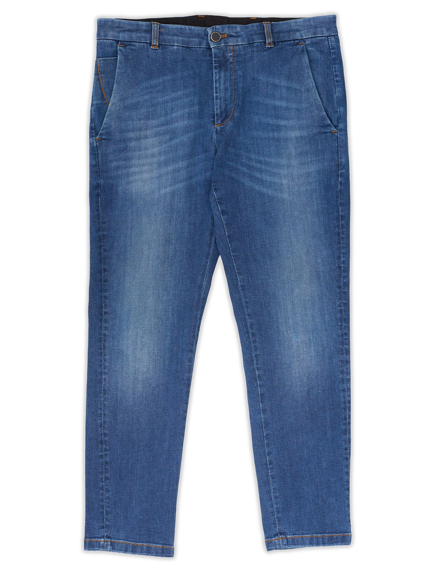 PT PANTALONI TORINO "Jungle" Denim Blue Cotton Slim Fit Stretch Jeans