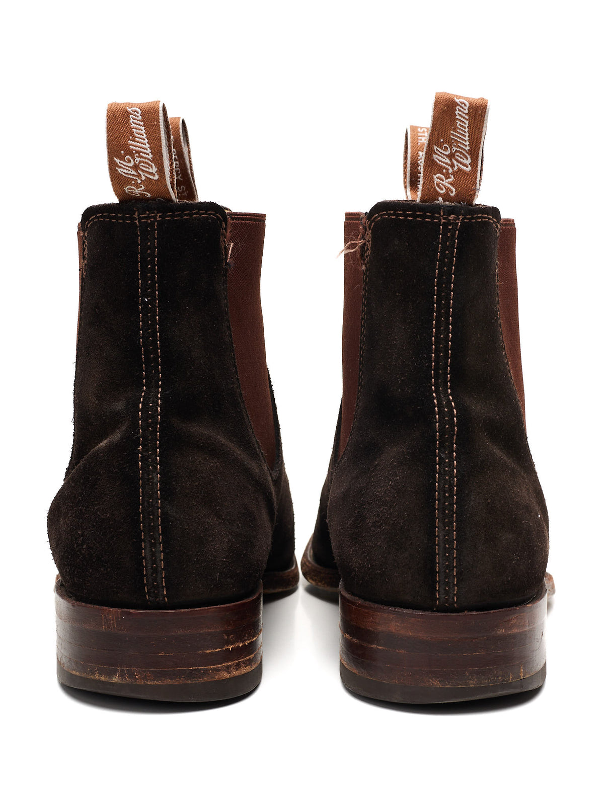 R. M. WILLIAMS Australia Craftsman Chocolate Suede Leather Chelsea Boots