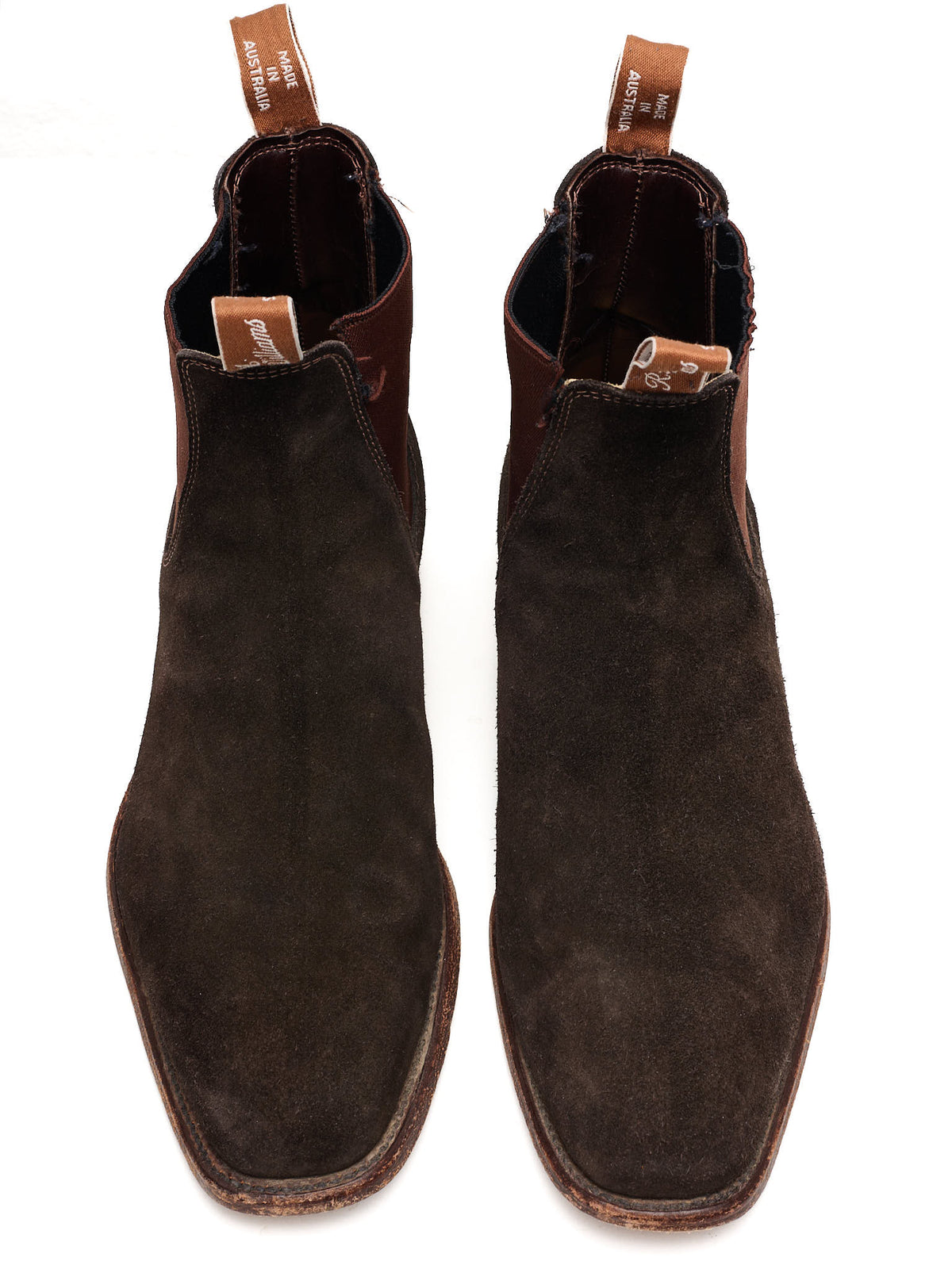 R. M. WILLIAMS Australia Craftsman Chocolate Suede Leather Chelsea Boots