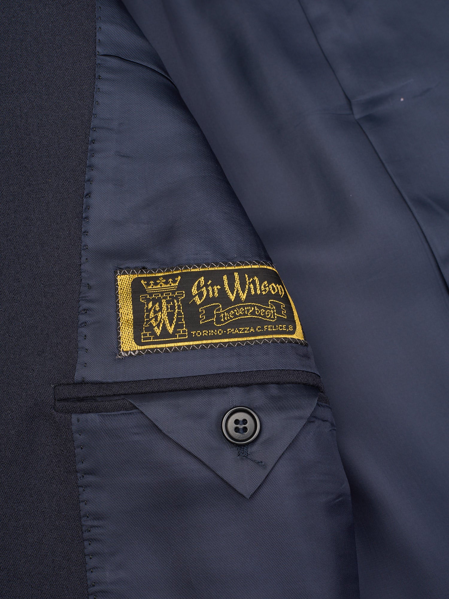 RAFFAELE CARUSO For SIR WILSON Navy Blue Wool Business Suit