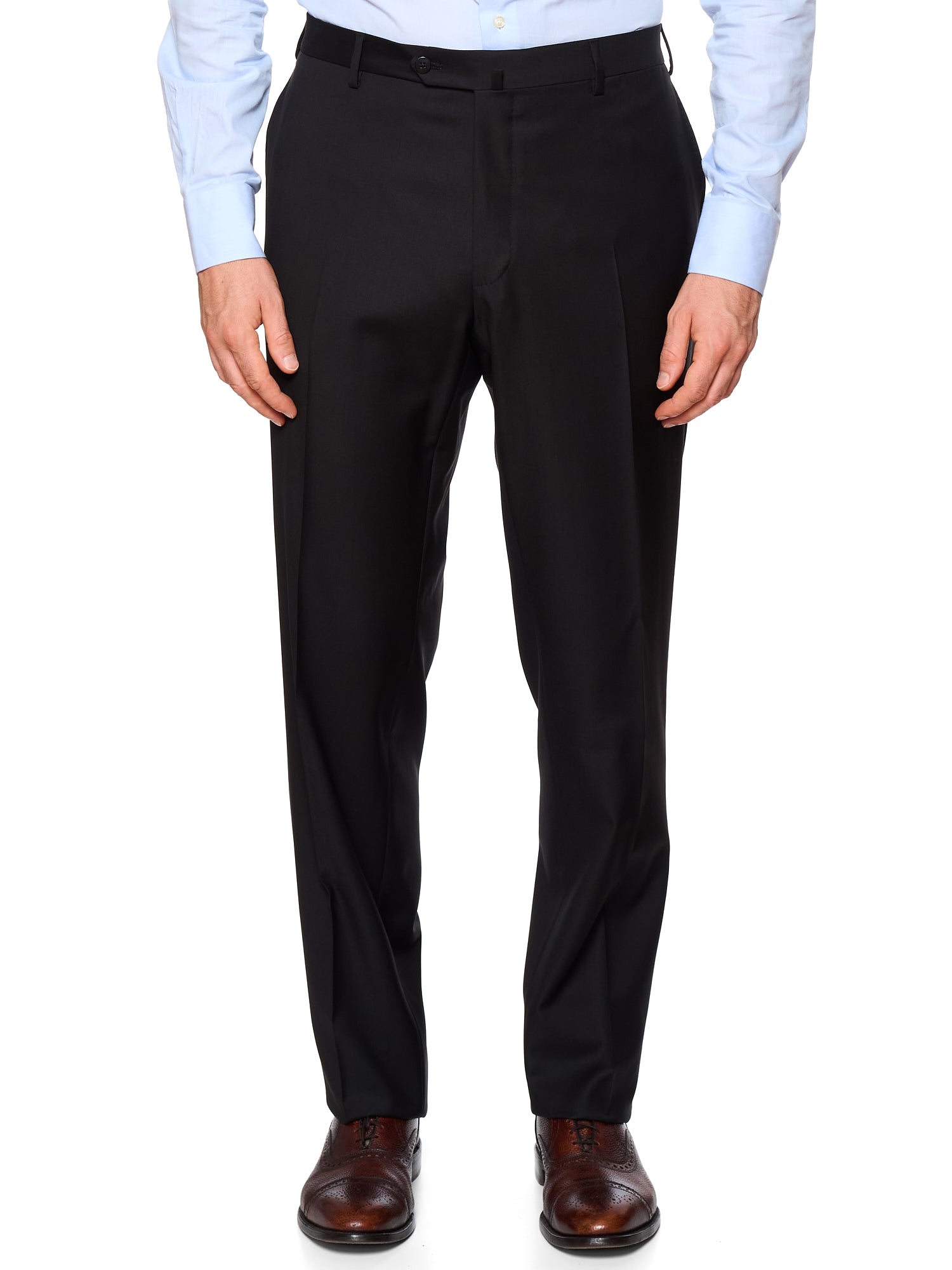 RAFFAELE CARUSO Black Loro Piana Super 150's Tasmanian Peak