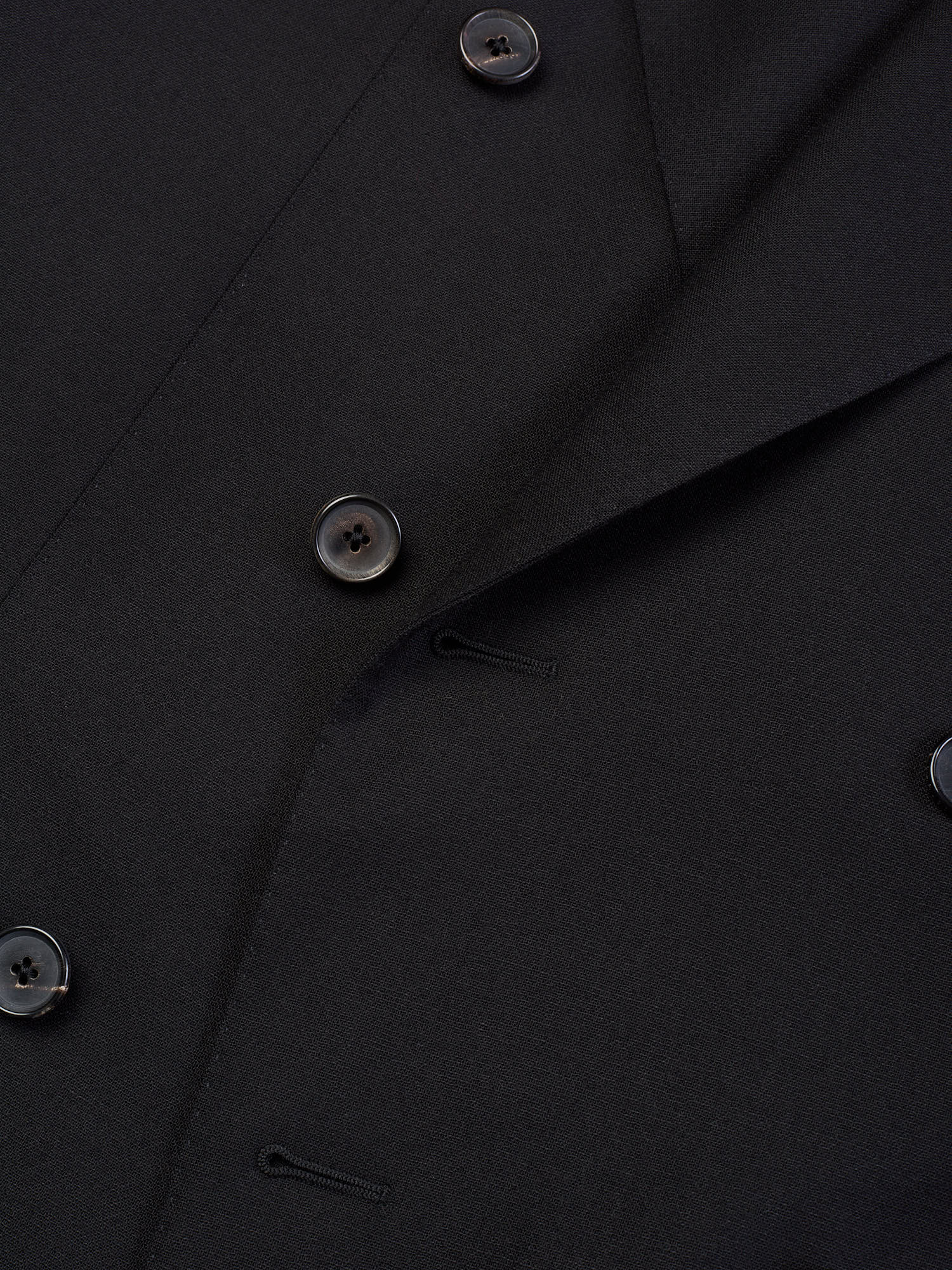 RAFFAELE CARUSO "Aida" Black Houdini Stretch Wool DB Suit NEW