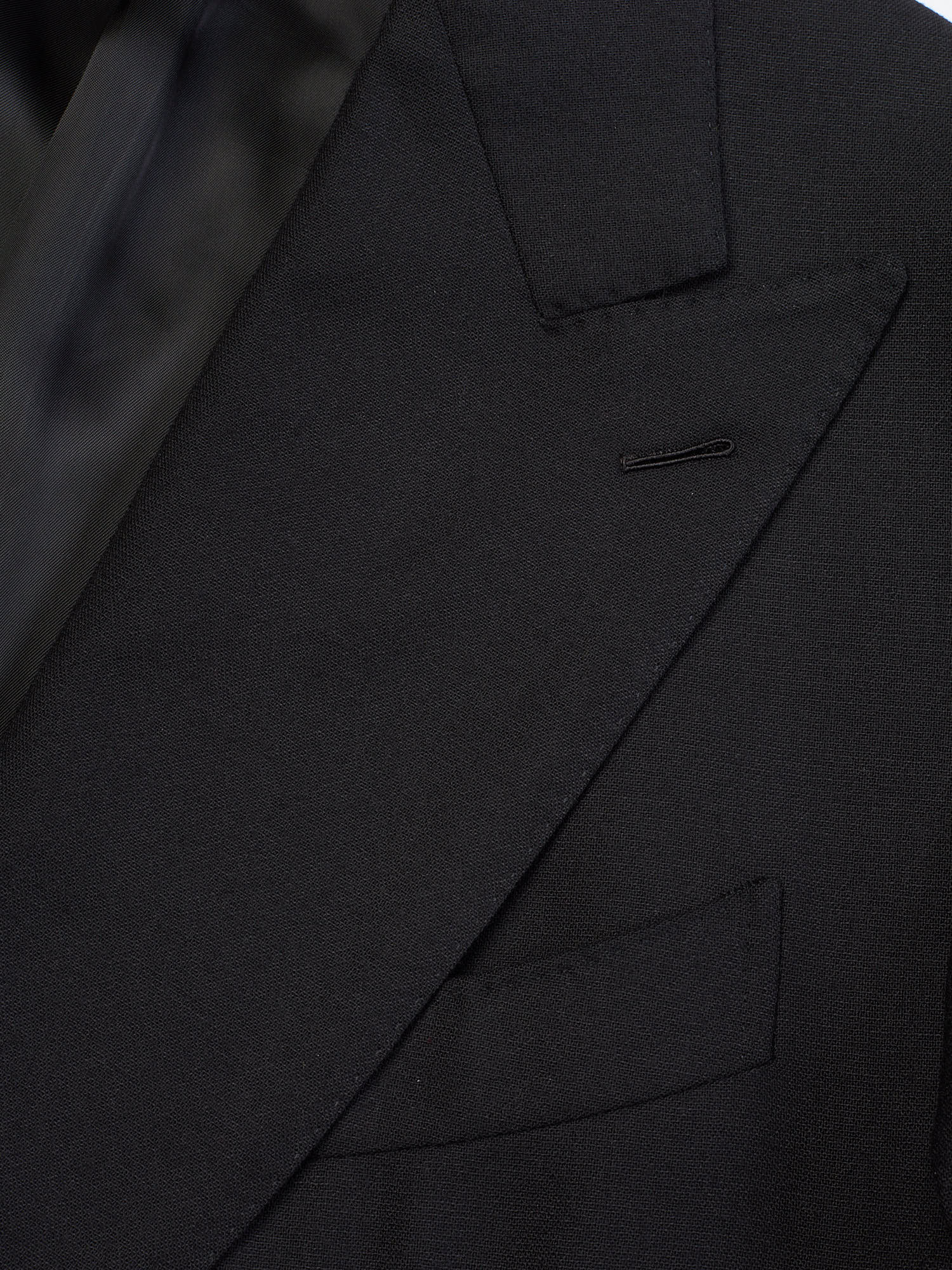 RAFFAELE CARUSO "Aida" Black Houdini Stretch Wool DB Suit NEW