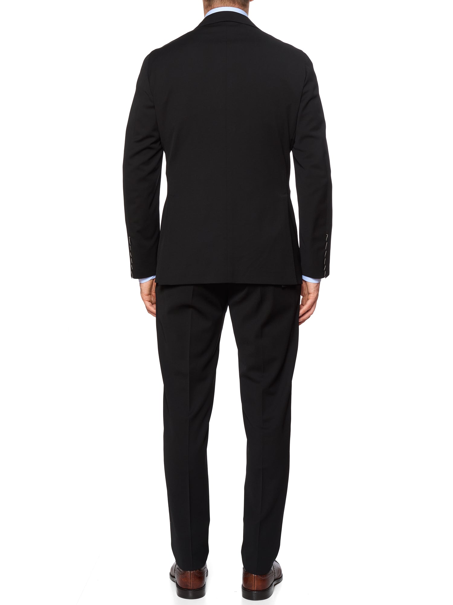 RAFFAELE CARUSO “Aida” Black Houdini Stretch Wool Suit NEW