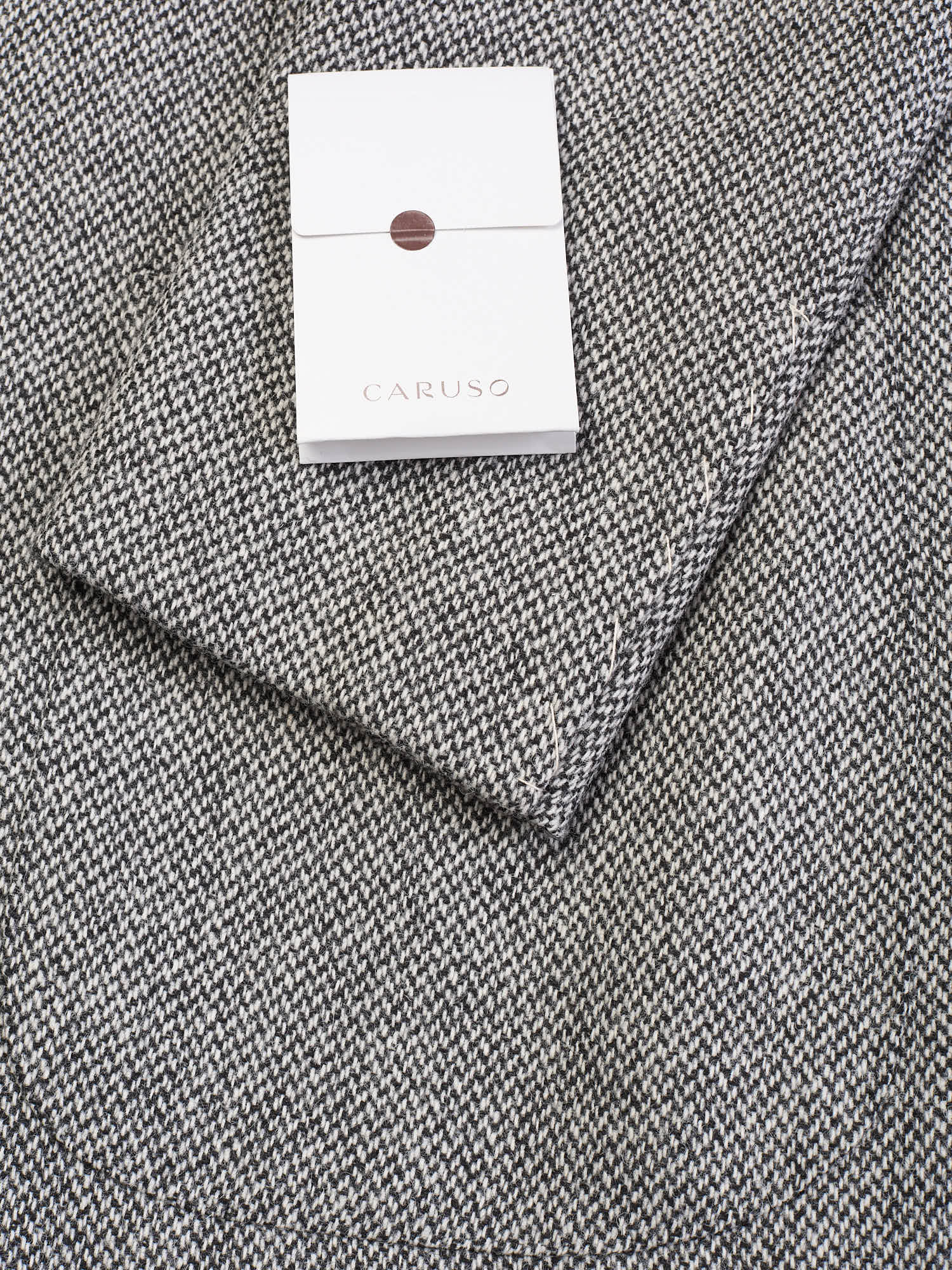 RAFFAELE CARUSO "Aida" Gray Dogtooth Wool Blazer Jacket NEW