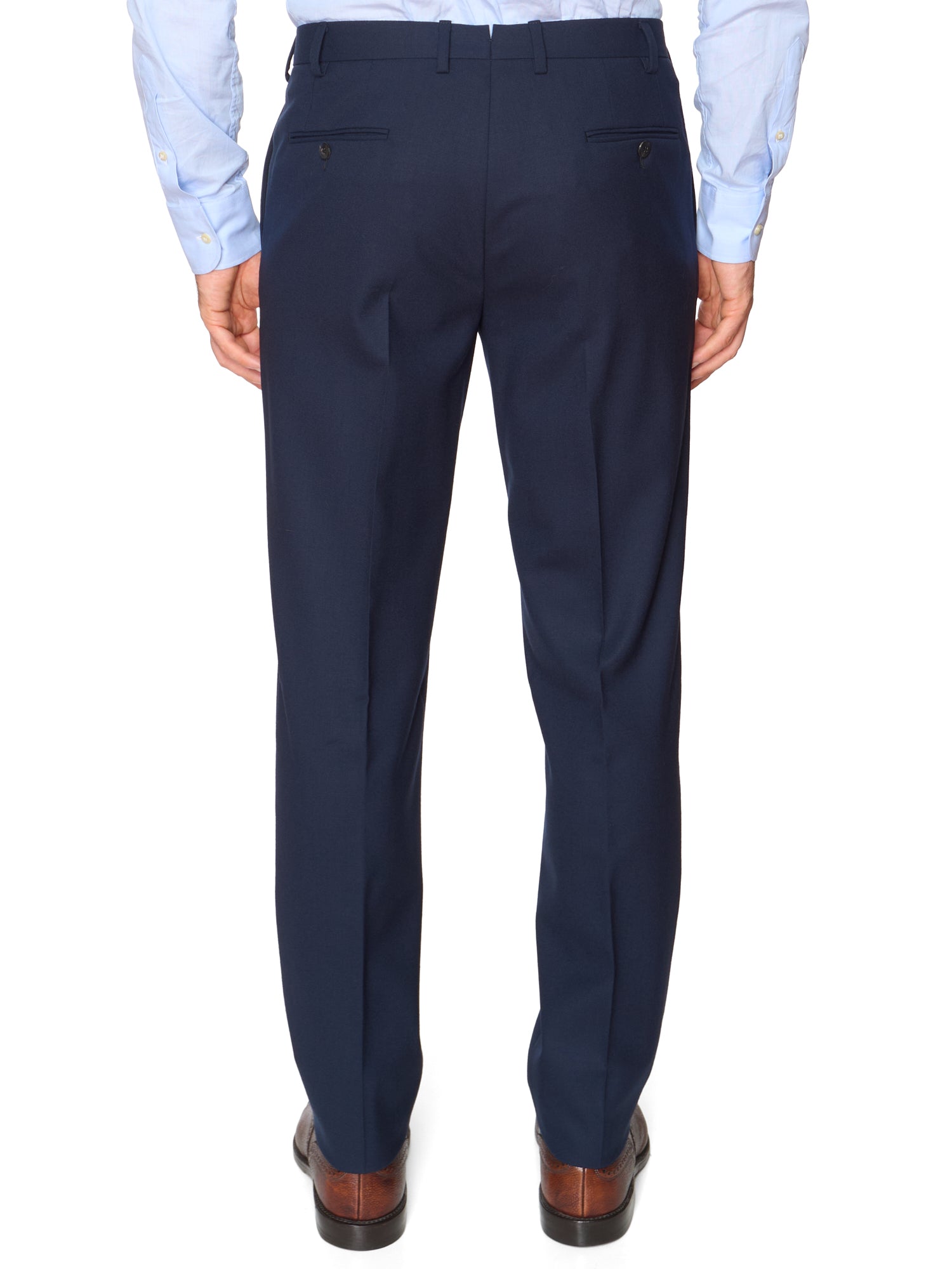 RAFFAELE CARUSO "Aida" Navy Houdini Stretch Wool DB Suit NEW