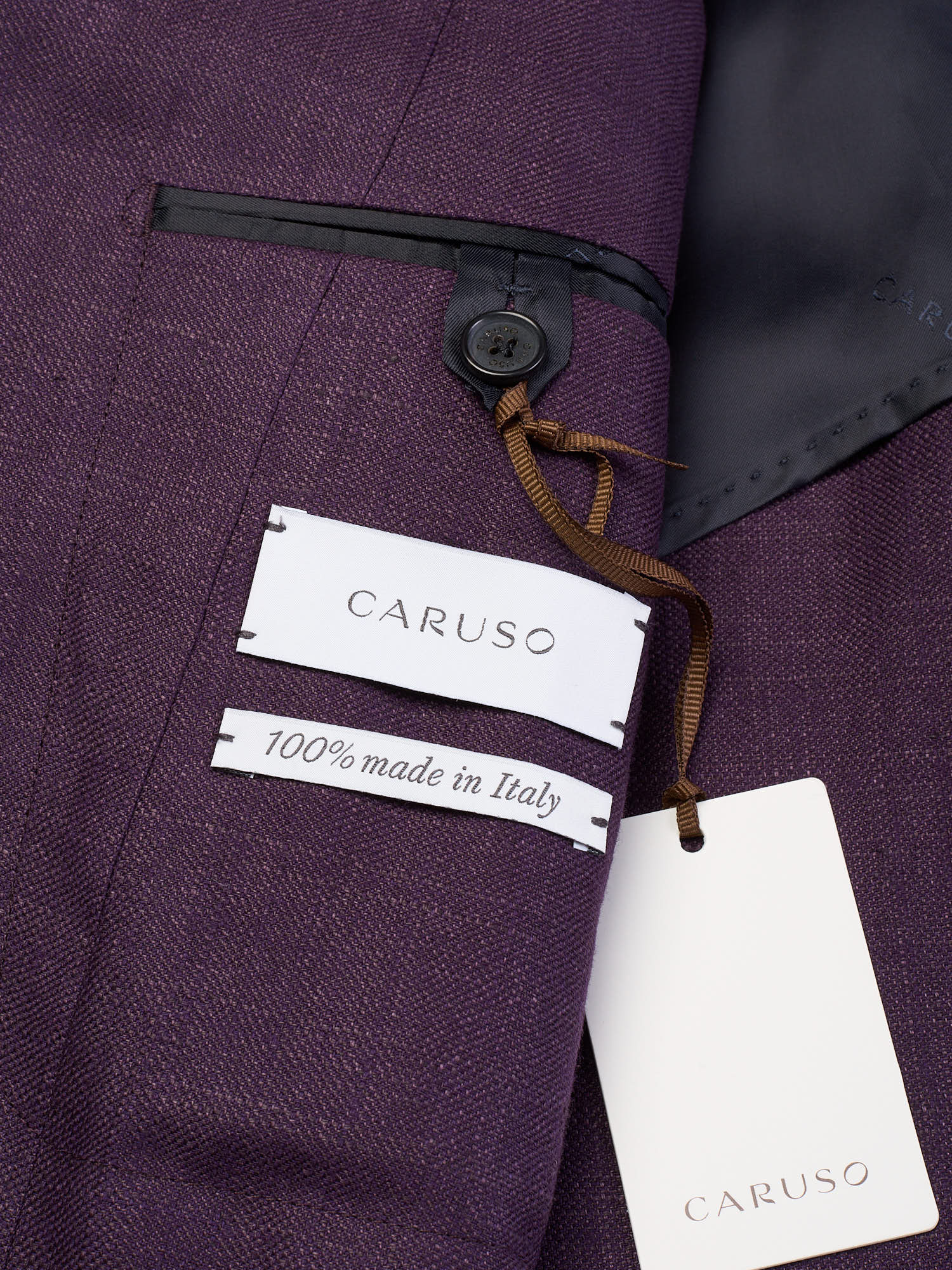 RAFFAELE CARUSO "Aida" Aubergine Blazer Jacket EU 50 NEW US 40