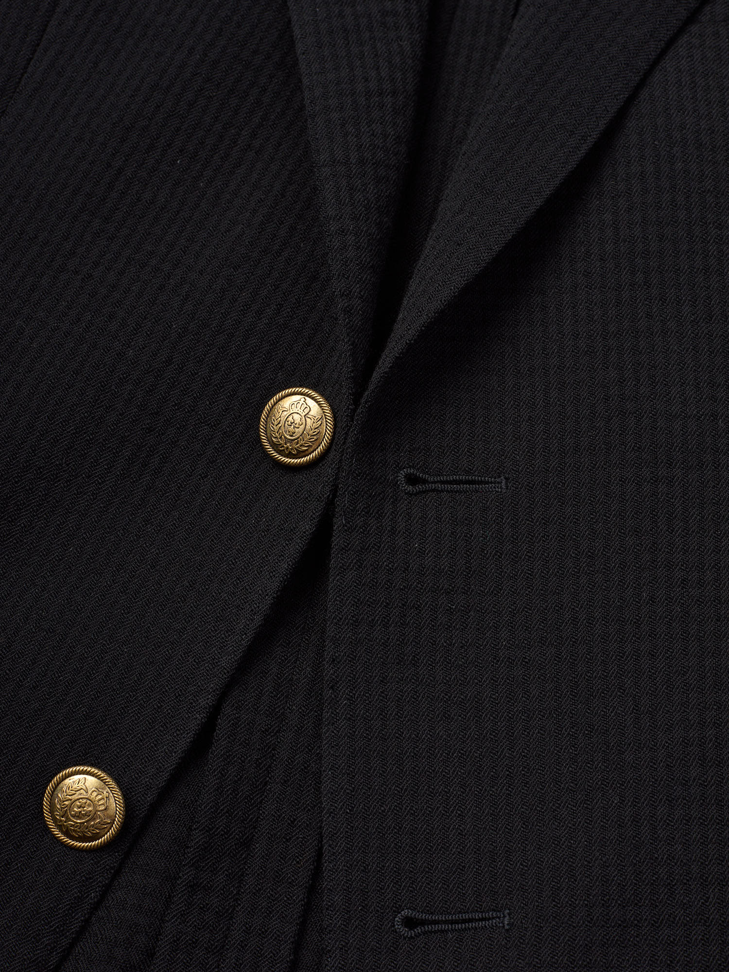 RAFFAELE CARUSO "Figaro" Black Wool Blazer Jacket