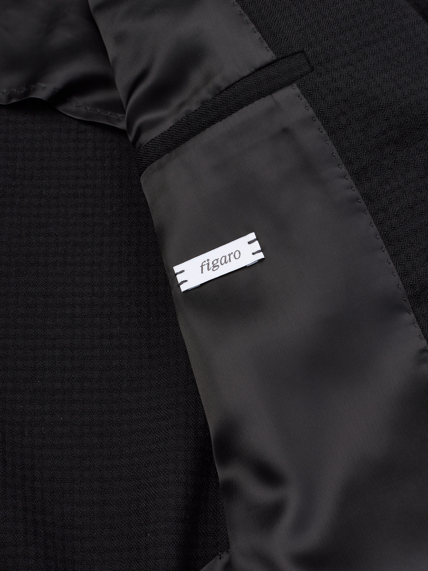 RAFFAELE CARUSO "Figaro" Black Wool Blazer Jacket