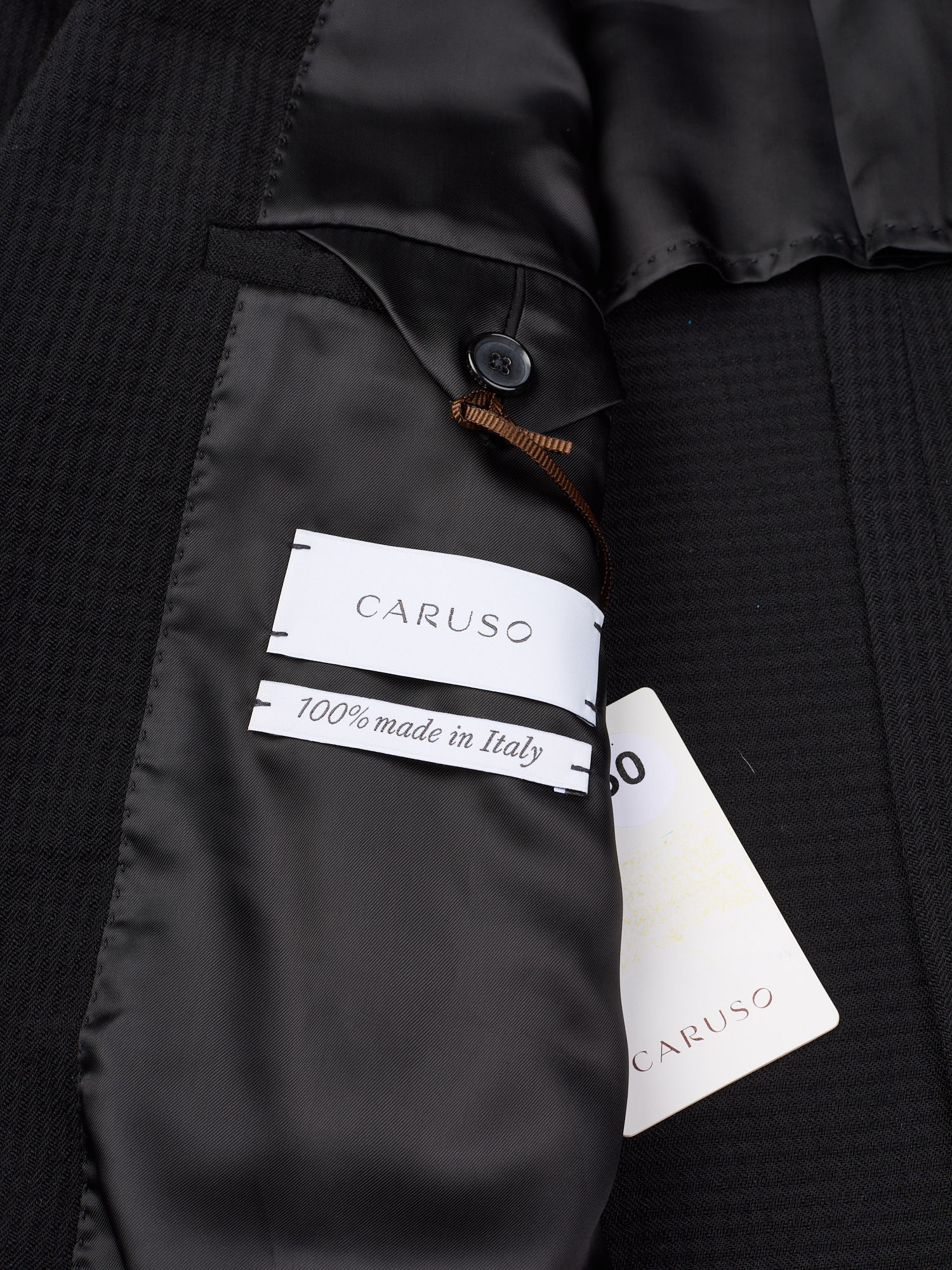 RAFFAELE CARUSO "Figaro" Black Wool Blazer Jacket