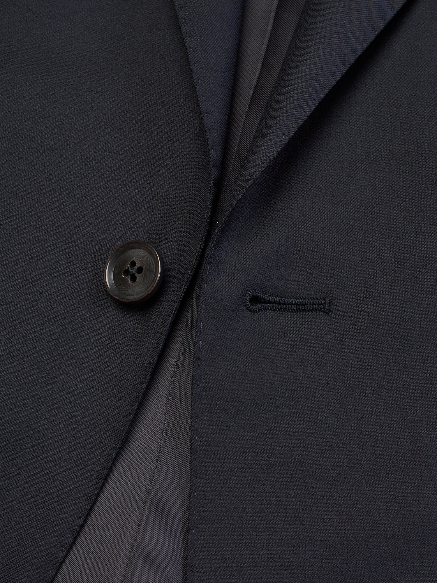 RAFFAELE CARUSO “Manon” Black Loro Piana Super 150's Tasmanian Suit