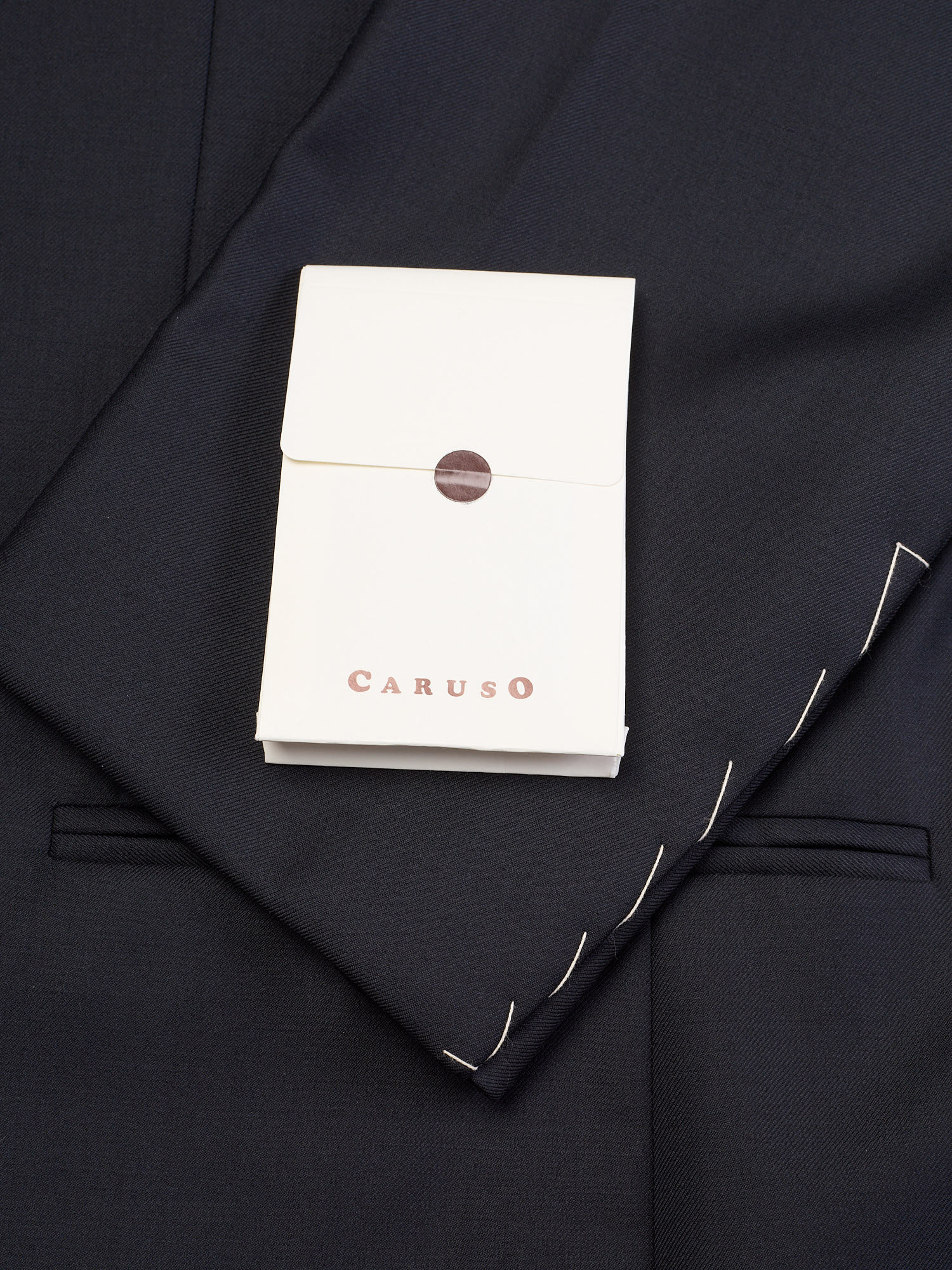 RAFFAELE CARUSO “Manon” Black Loro Piana Super 150’s Tasmanian Suit