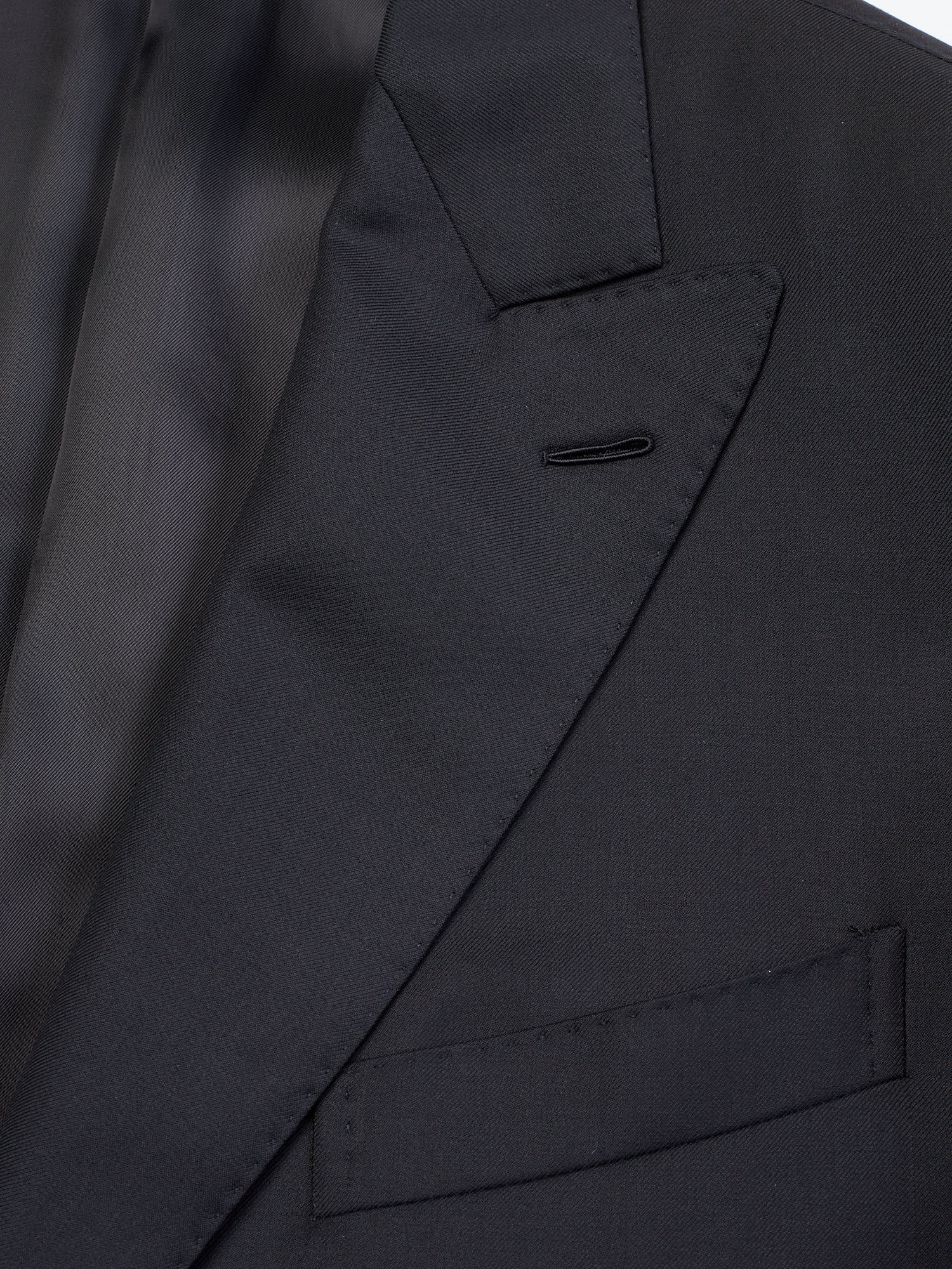 RAFFAELE CARUSO “Manon” Black Loro Piana Super 150’s Tasmanian Suit