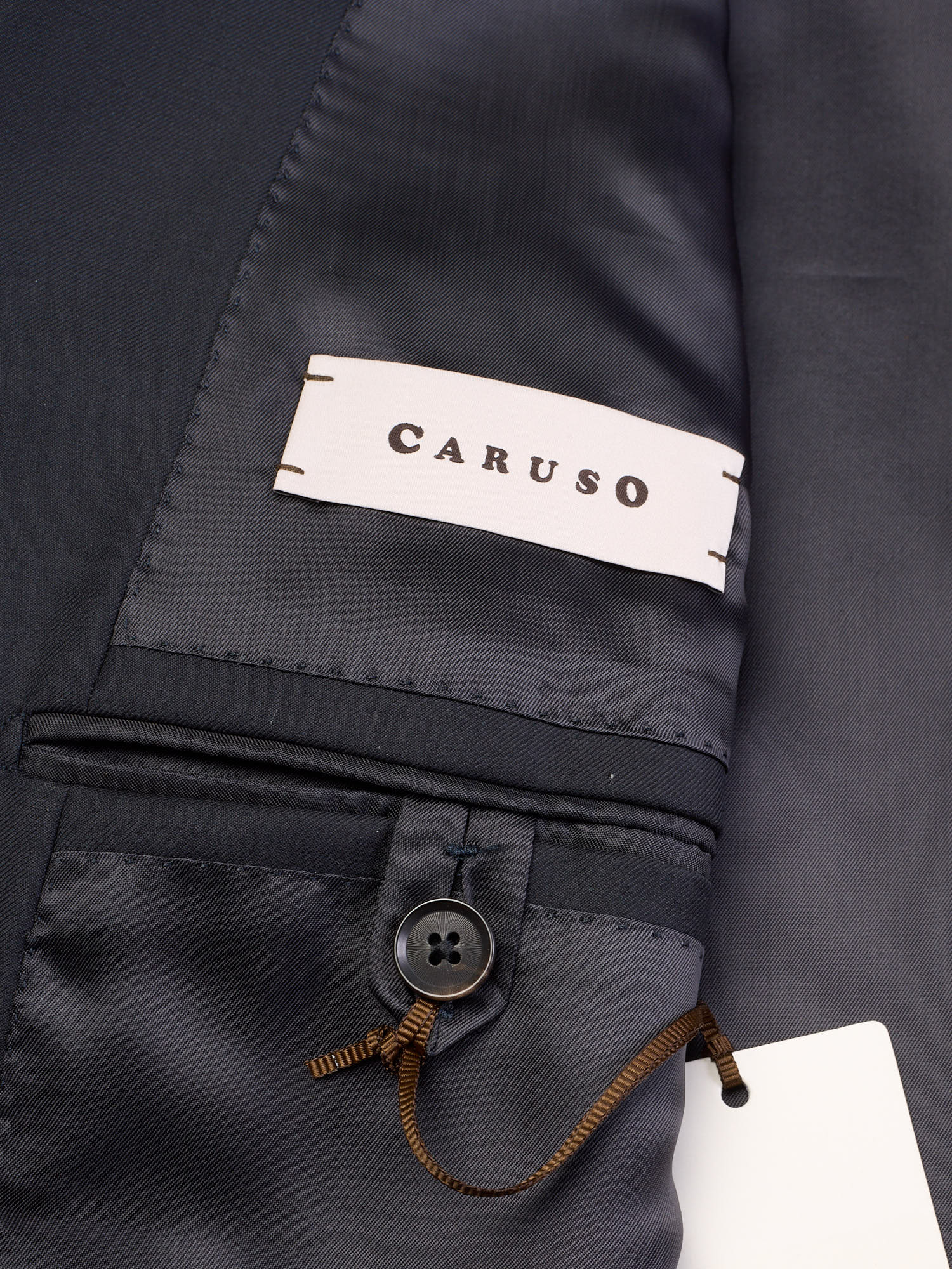 RAFFAELE CARUSO “Manon” Black Loro Piana Super 150's Tasmanian Suit