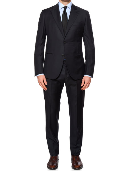 RAFFAELE CARUSO “Manon” Black Loro Piana Super 150's Tasmanian Suit