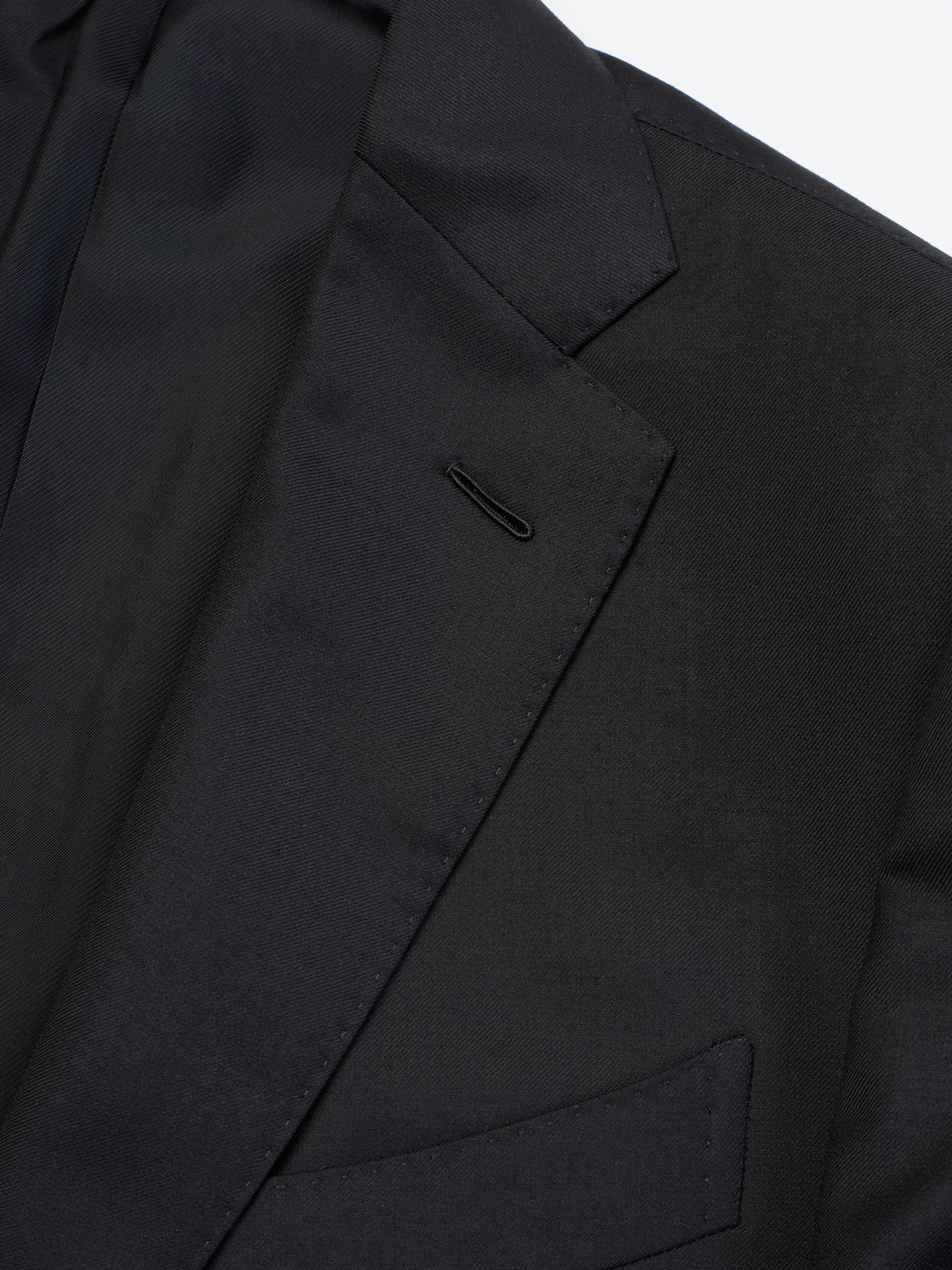RAFFAELE CARUSO “Manon” Black Loro Piana Super 150’s Tasmanian Suit